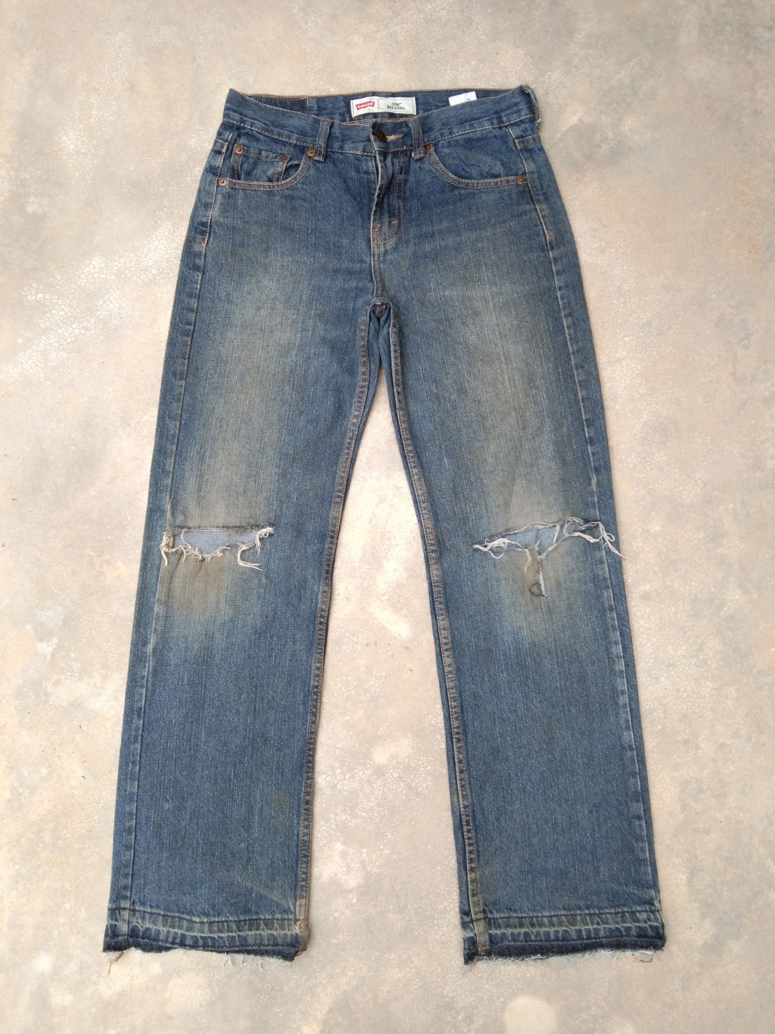 Vintage Vintage Levi's Jeans 550 Distressed Denim | Grailed