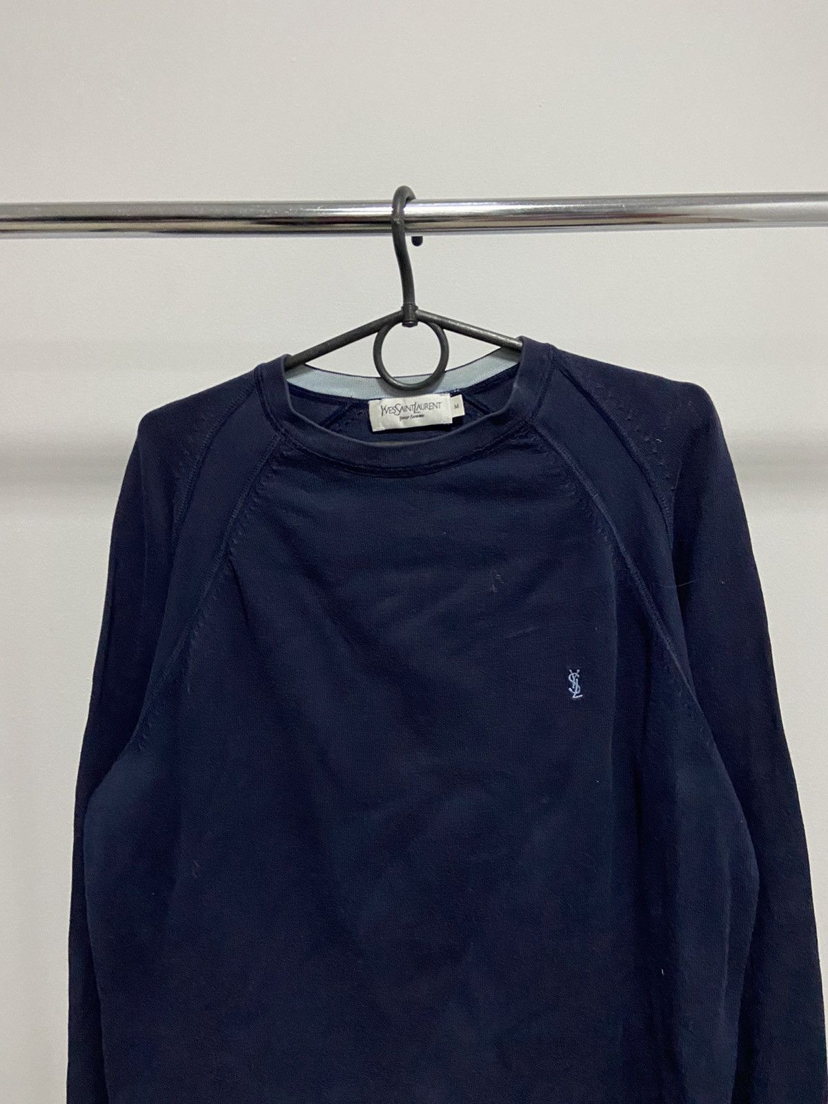 Yves Saint Laurent Yves Saint Laurent Vintage Longsleeve YSL Logo Y2K Size US M / EU 48-50 / 2 - 2 Thumbnail