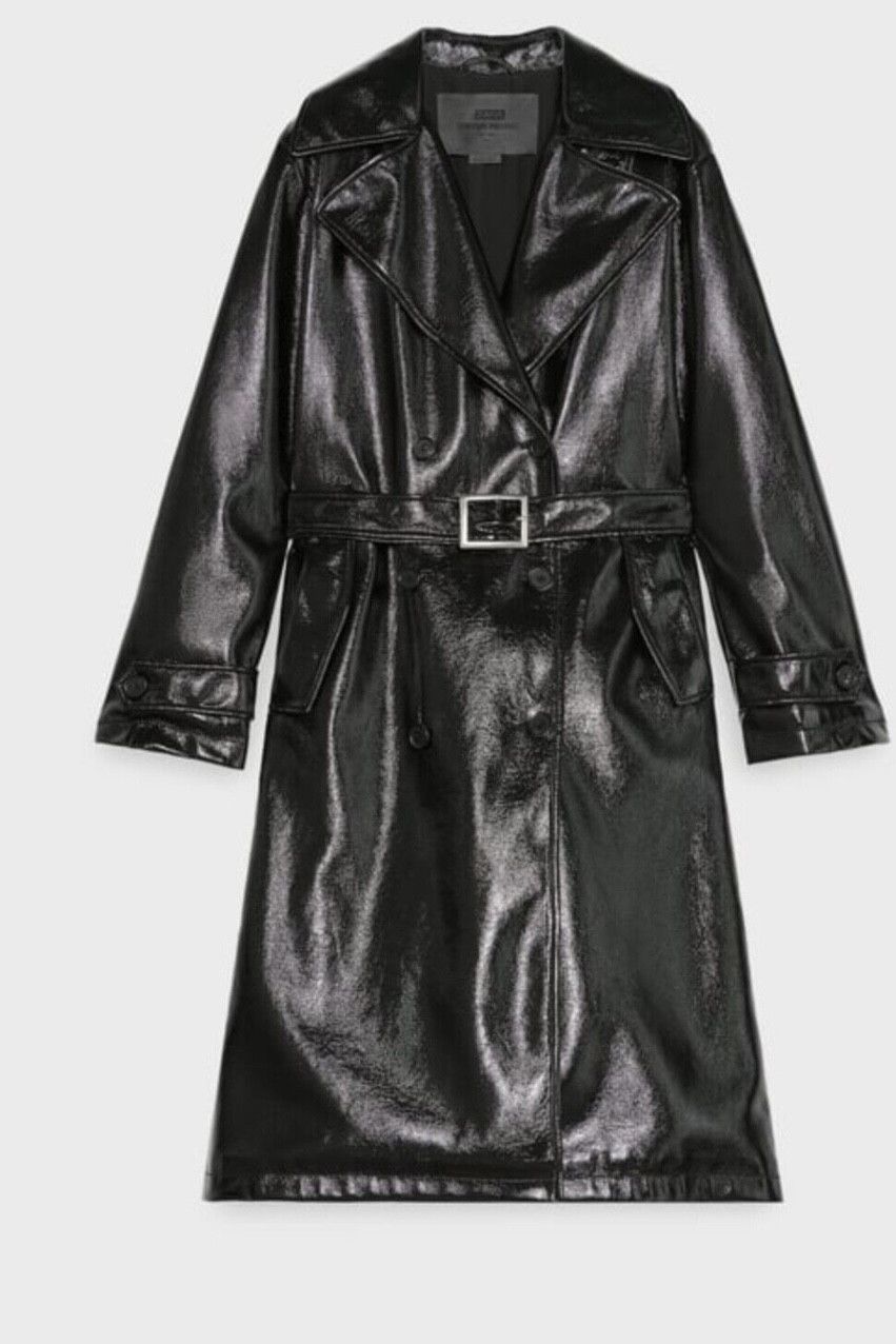 Zara Zara belted trench coat Steven Miesel BNWT BLACK Size US XS / EU 42 / 0 - 1 Thumbnail