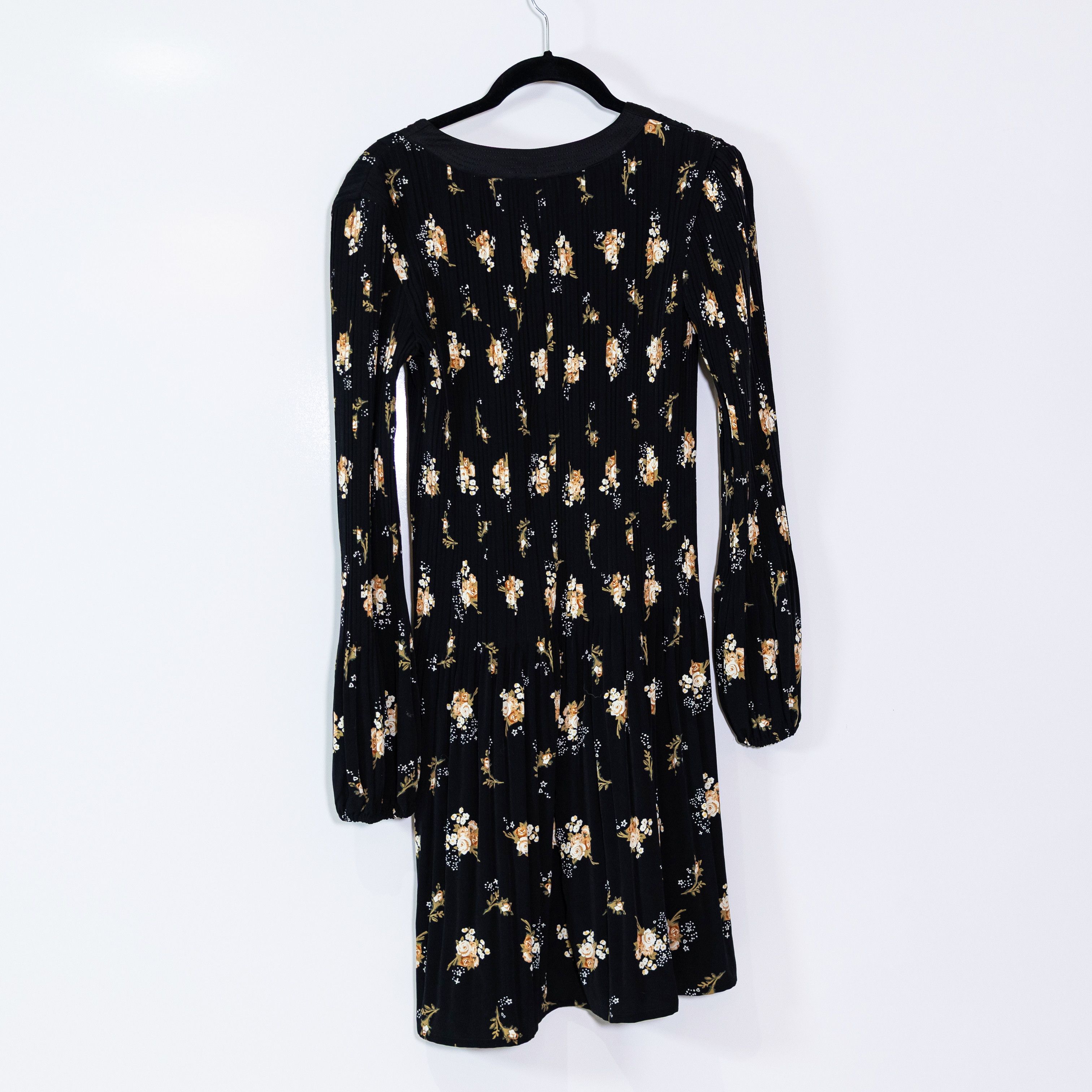 Maje Maje Floral Flower Print Pattern Pleated Size L / US 10 / IT 46 - 4 Thumbnail