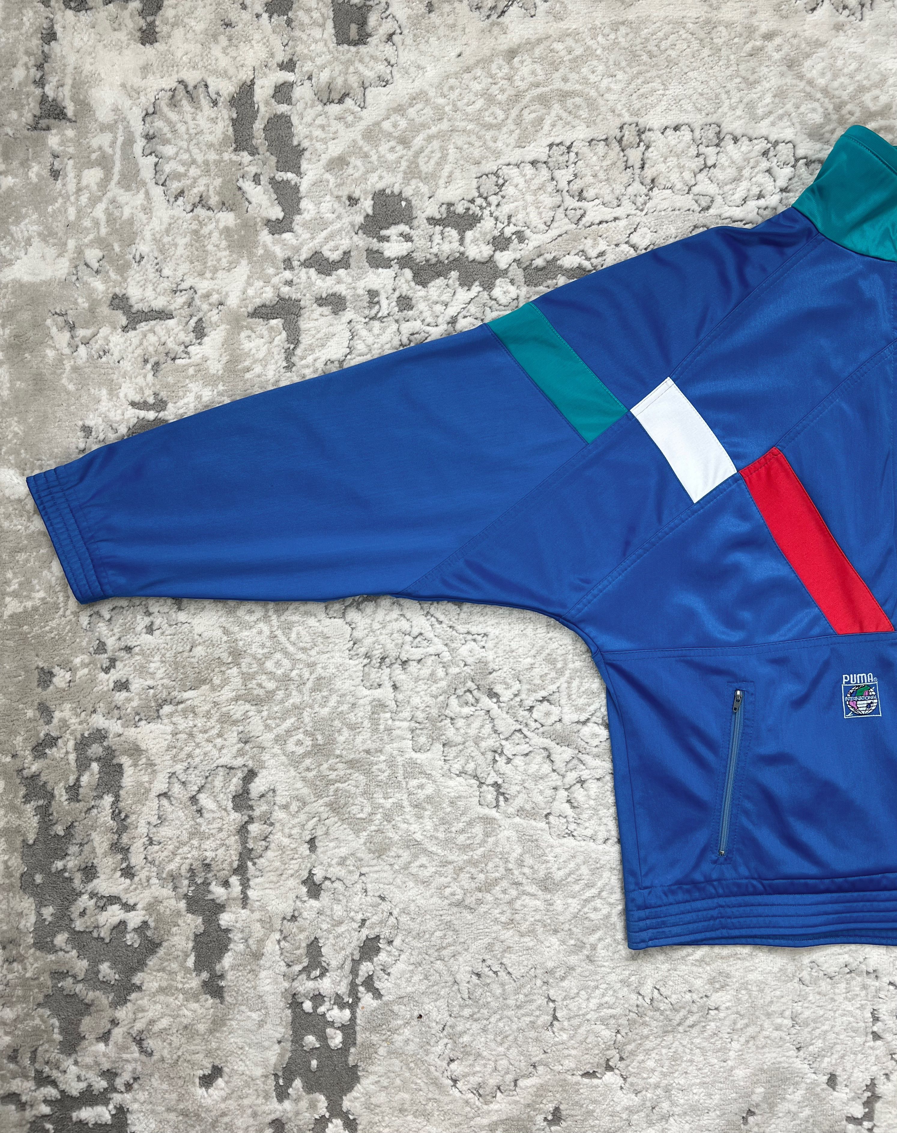 Puma × Vintage Vintage Puma International Track Jacket L/XL 80s 90s Size US L / EU 52-54 / 3 - 13 Thumbnail