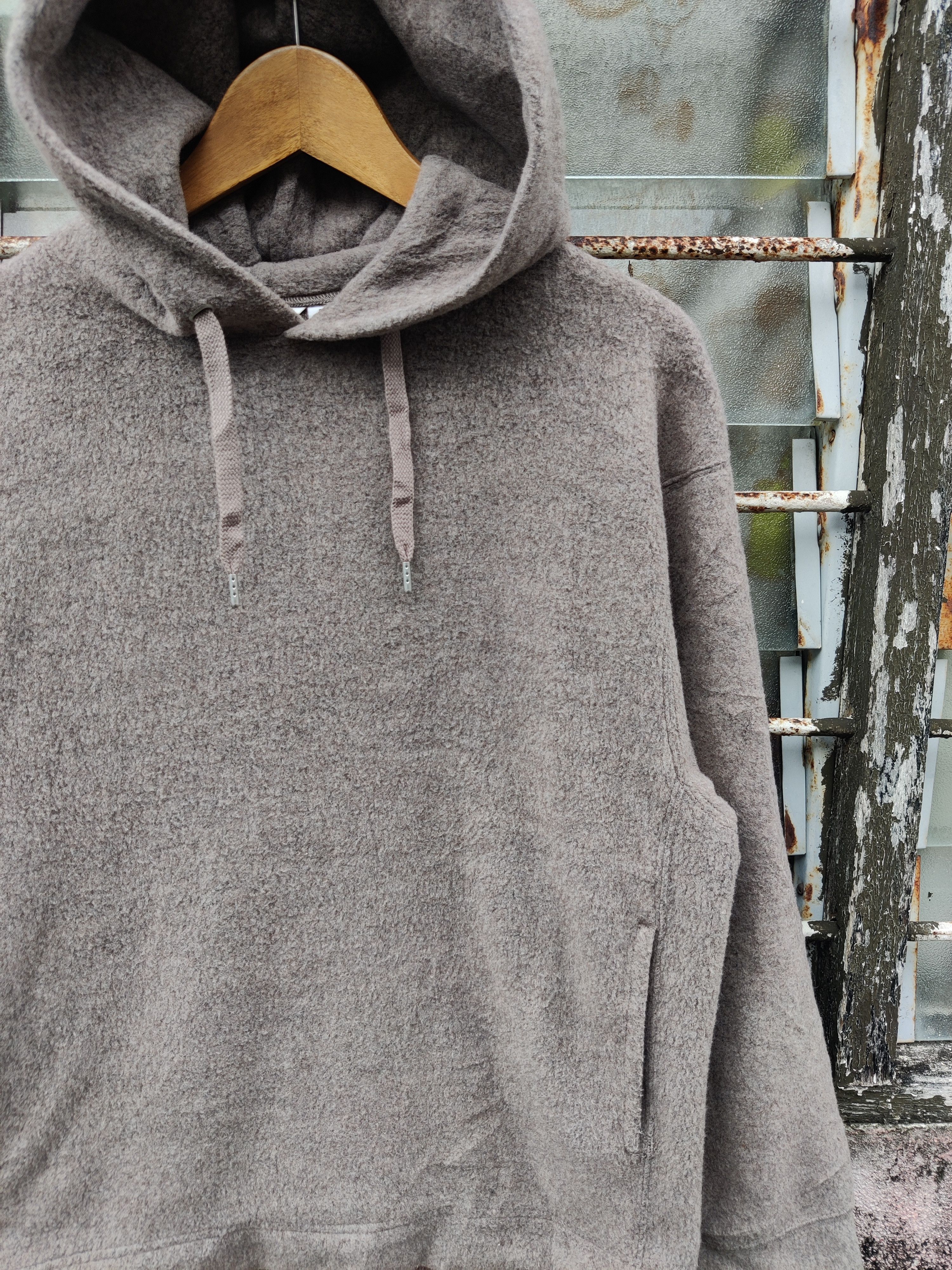 Lemaire × Uniqlo Vintage Uniqlo Lemaire Wool Designer Hoodie Size US S / EU 44-46 / 1 - 3 Thumbnail