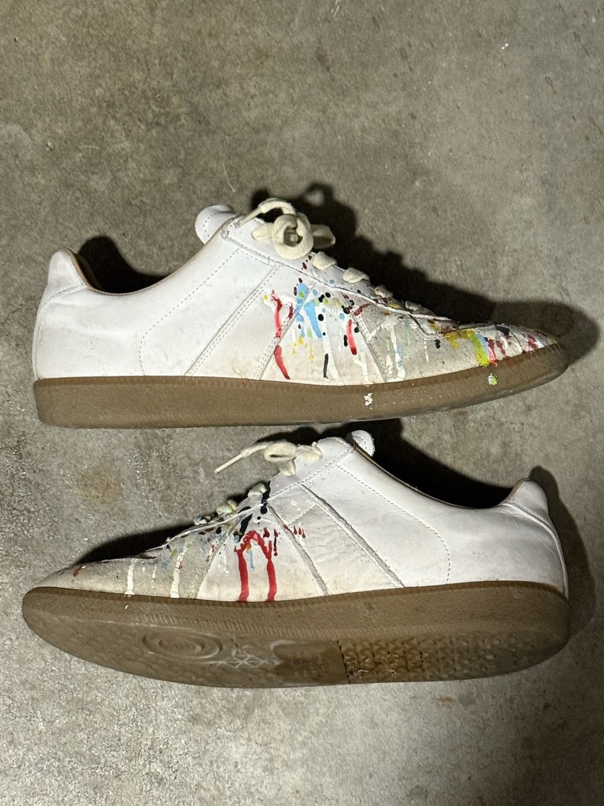 Maison Margiela Maison Margiela Paint Splatter GATs | Grailed