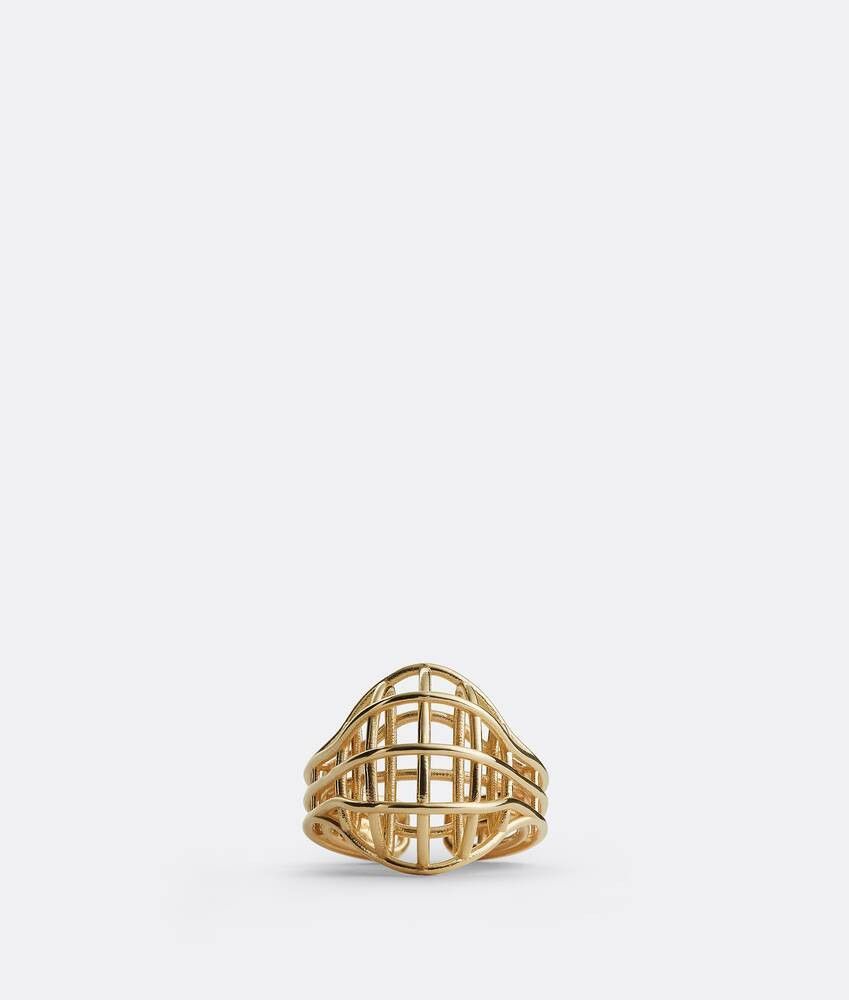 Bottega Veneta o1n1vont1124 Size: 15 / Outline Ring in Gold Size ONE SIZE - 1 Thumbnail
