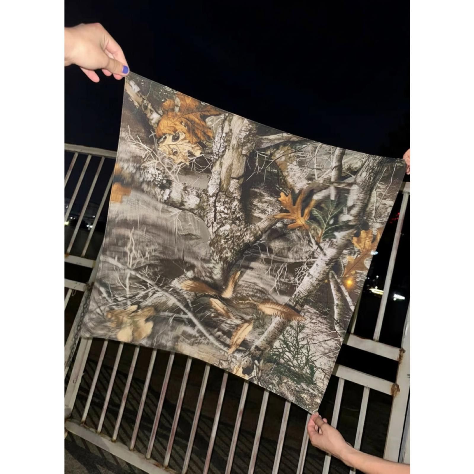 Japanese Brand Vintage Style Y2K Camouflage Headscarf Bandana Size ONE SIZE - 4 Thumbnail