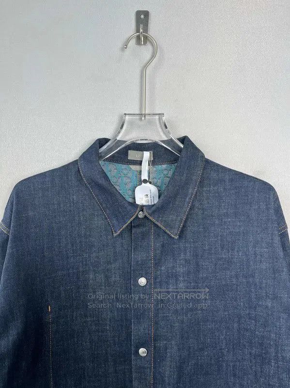 Dior Dior Spring Autumn Denim Long Sleeve Coat . Size US XXL / EU 58 / 5 - 5 Thumbnail
