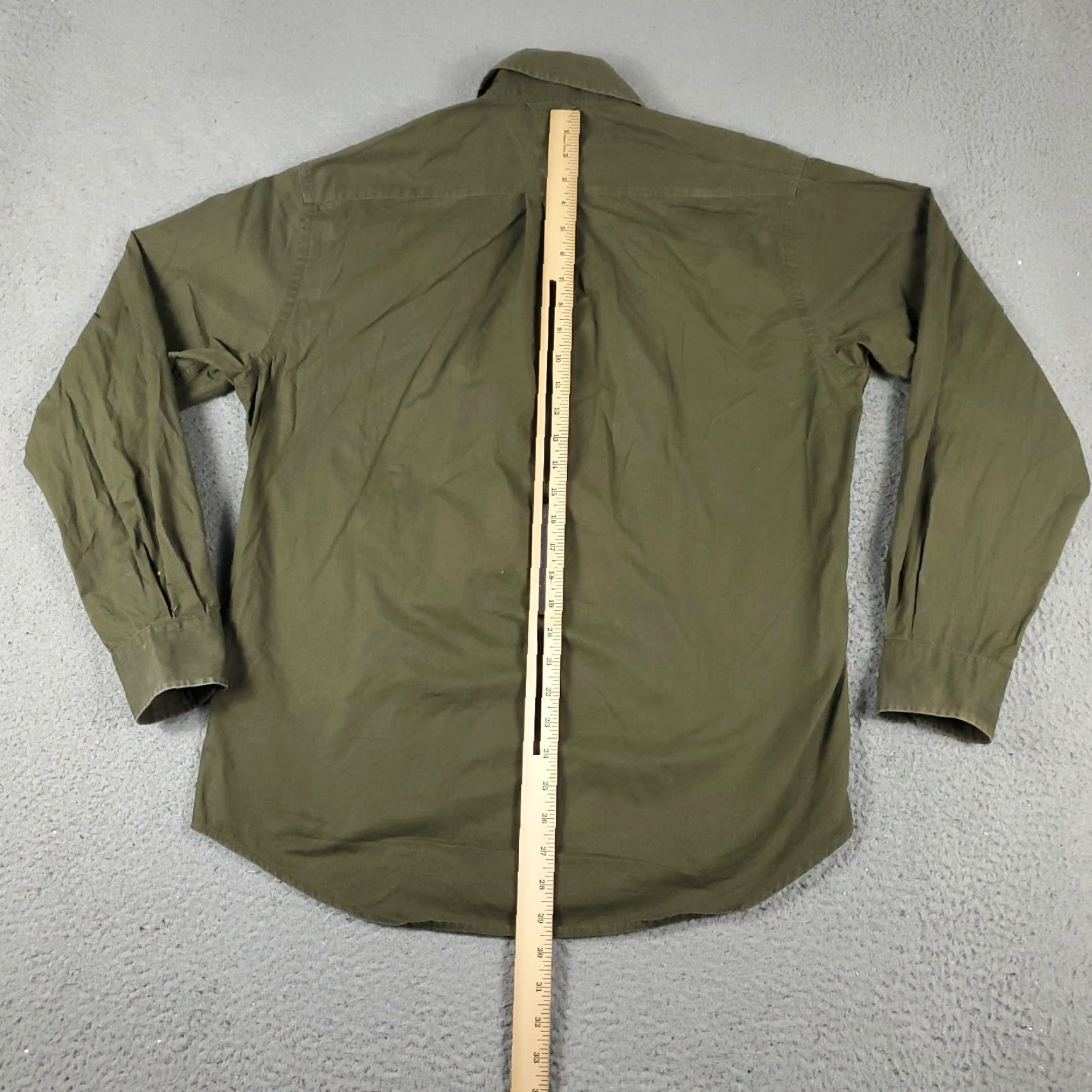 Tommy Hilfiger VINTAGE Tommy Hilfiger Shirt Mens S Brown Beige Button-Up Long Sleeve Casual Potent (adjust?) Size US S / EU 44-46 / 1 - 5 Thumbnail