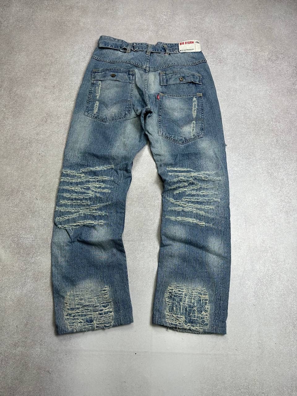 Hysteric Glamour CRAZY Japanese Distressed Clockhouse Vintage Y2K Baggy Jeans Size US 30 / EU 46 - 5 Thumbnail