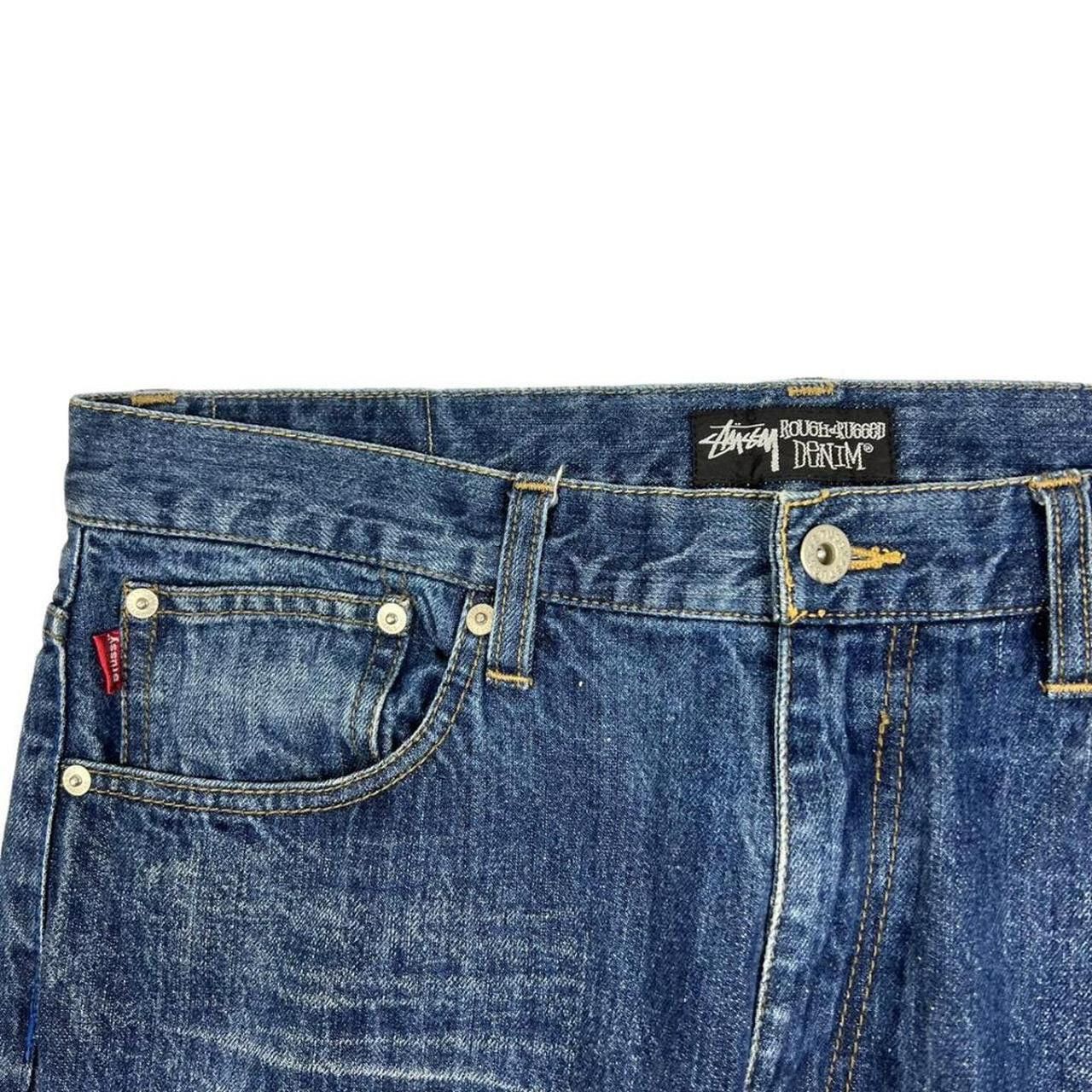 Stussy Vintage 2000s Stussy Patch Denim Jeans - Waist: 36” Size US 36 / EU 52 - 5 Thumbnail