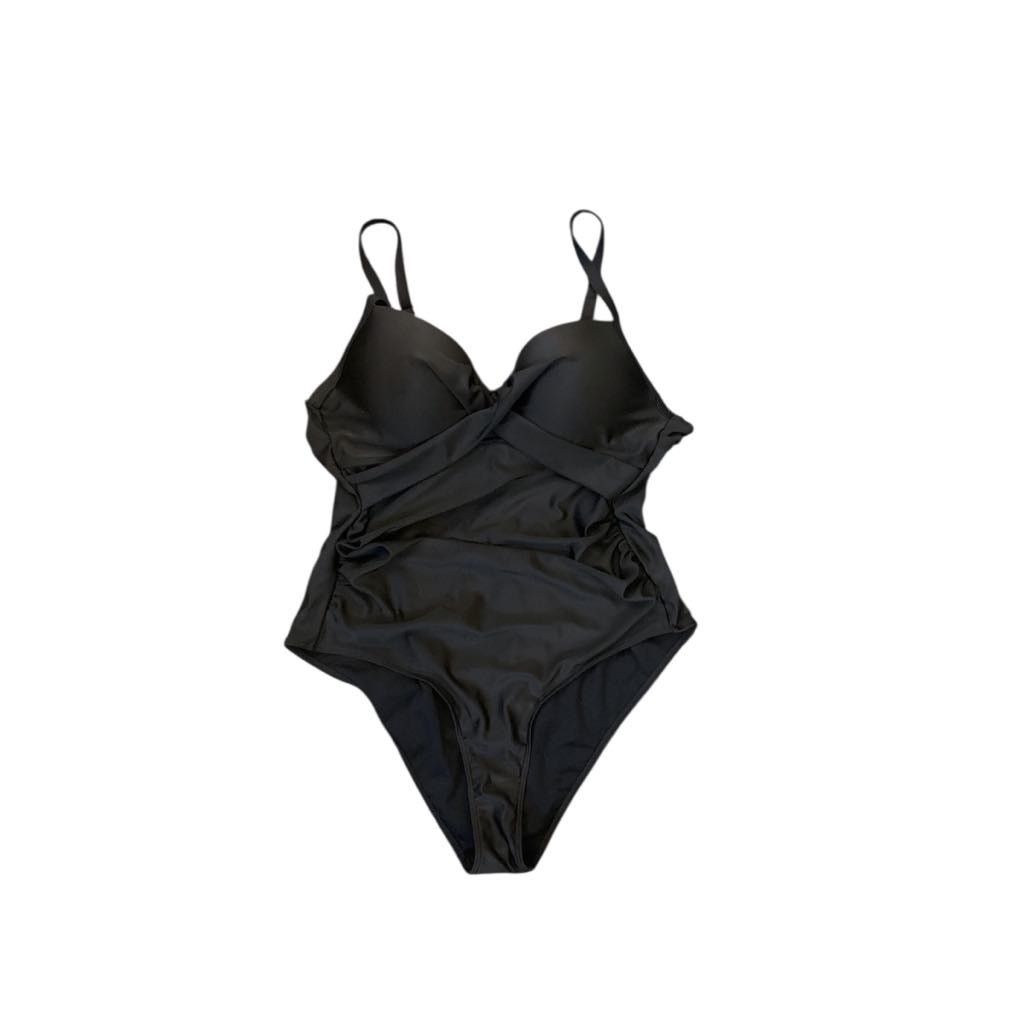 Other One Piece Swimsuit Bathing Suit Black Adjustable Plus 3XL Size 3XL / US 20-22 - 4 Thumbnail