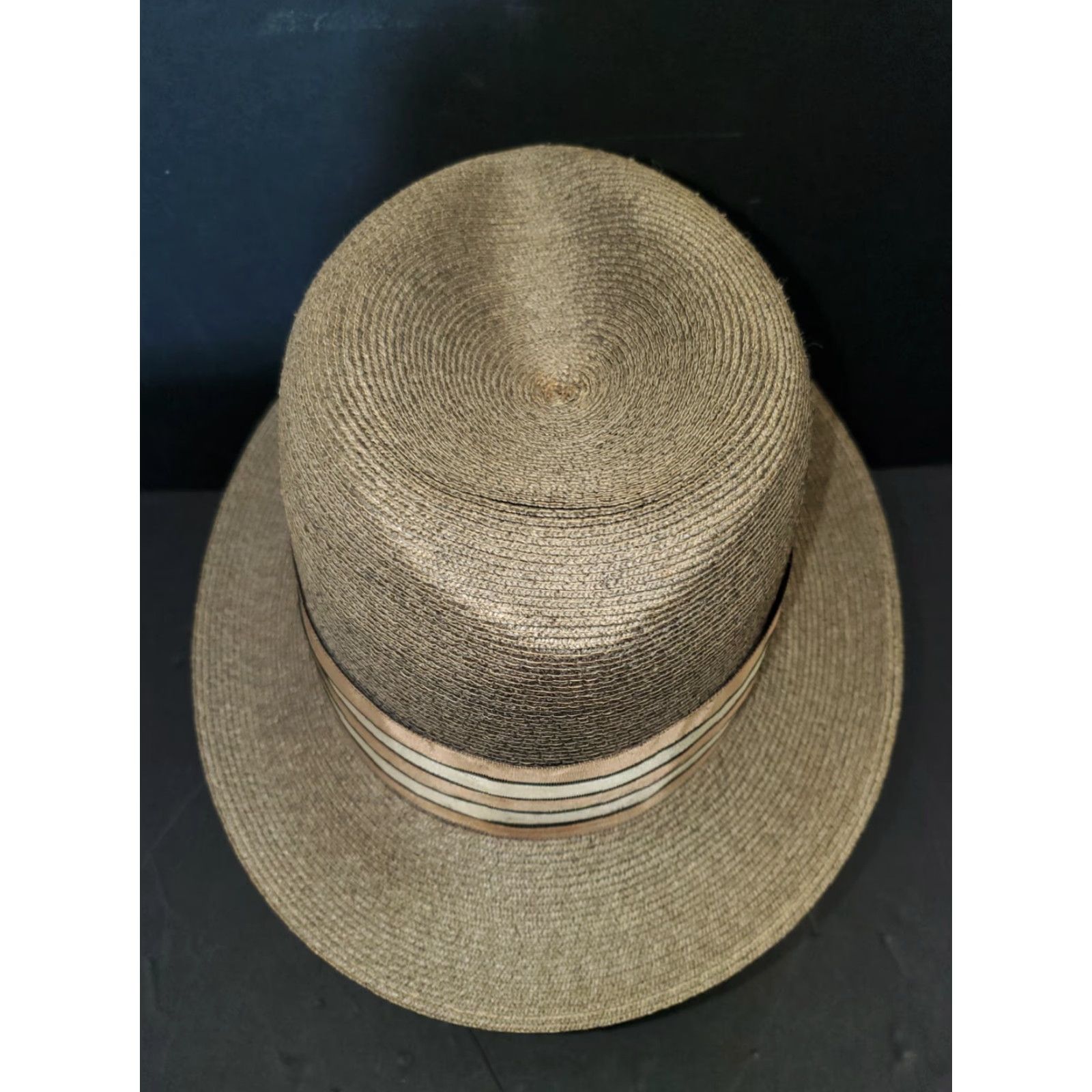 Stetson VINTAGE Stetson Medalist Panama Wide Brim Pinched Crown Hat - Size 7 - Brown Mens Hat Panama 80s Wide Brim Stetson Medalist Vintage Men's Hat Size ONE SIZE - 7 Thumbnail