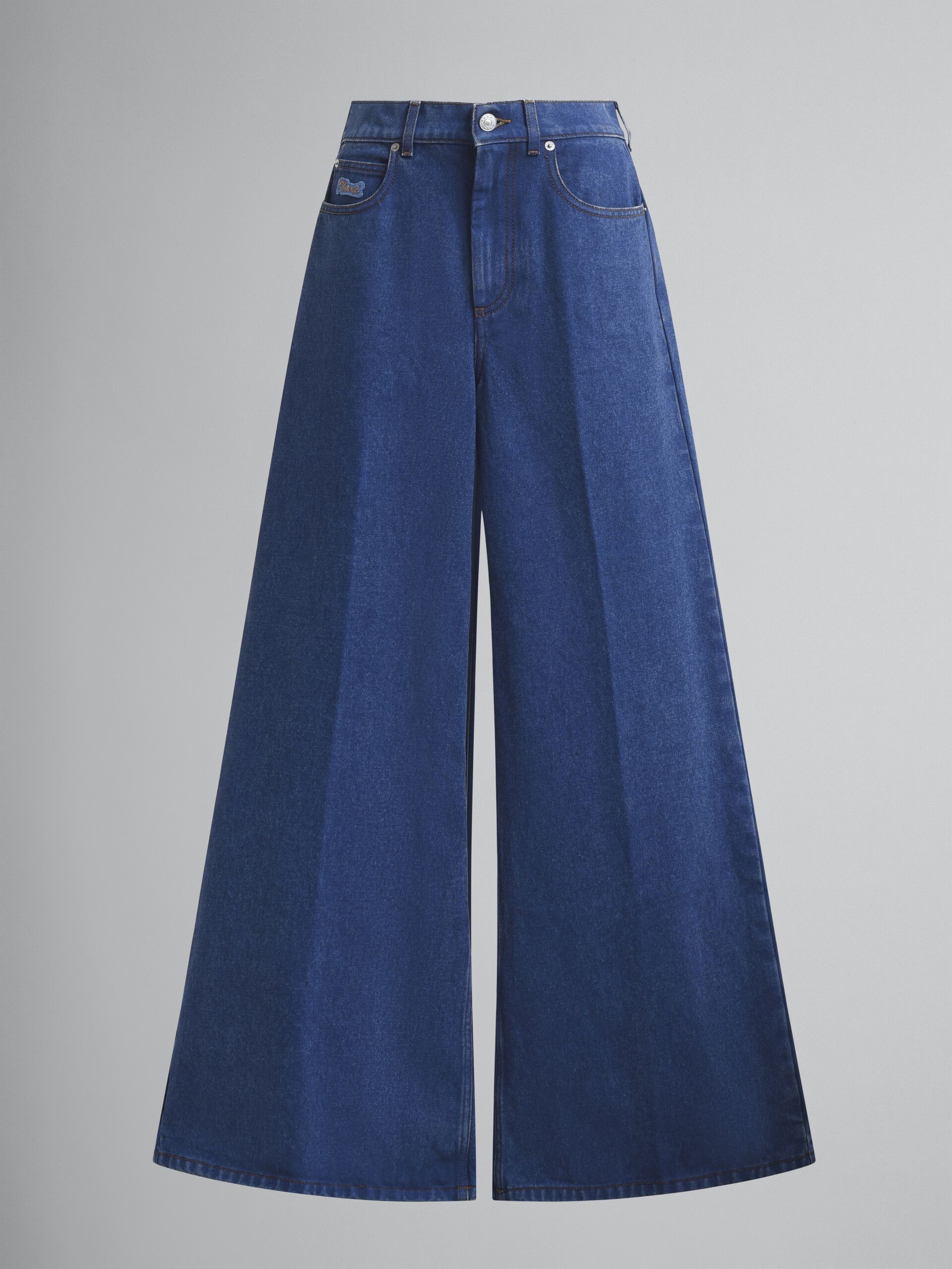 BNWT AW24 MARNI BLEACHED COATED WIDE LEG DENIM JEANS 48