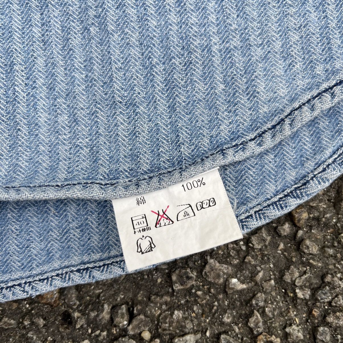 RRL Ralph Lauren RARE‼️ Vintage 90s RRL HBT Denim Workshirt Western Workwear Size US M / EU 48-50 / 2 - 9 Thumbnail