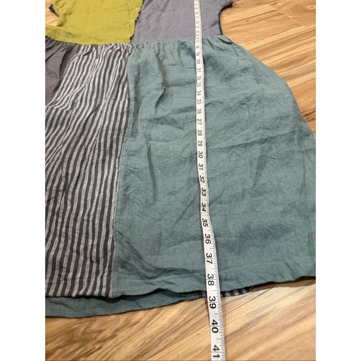 Advisry Clothing Conscious Clothing linen patchwork dress sz Small Size S / US 4 / IT 40 - 9 Thumbnail
