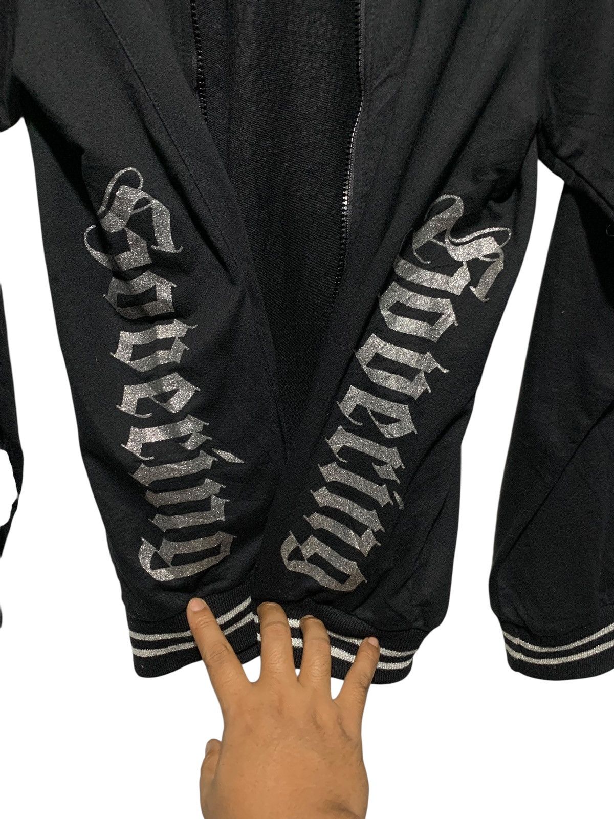 Beauty Beast STRANGE HEAVEN SNAKESKIN TAPED STUDDED SKULL FULL ZIP HOODIE Size US L / EU 52-54 / 3 - 4 Thumbnail