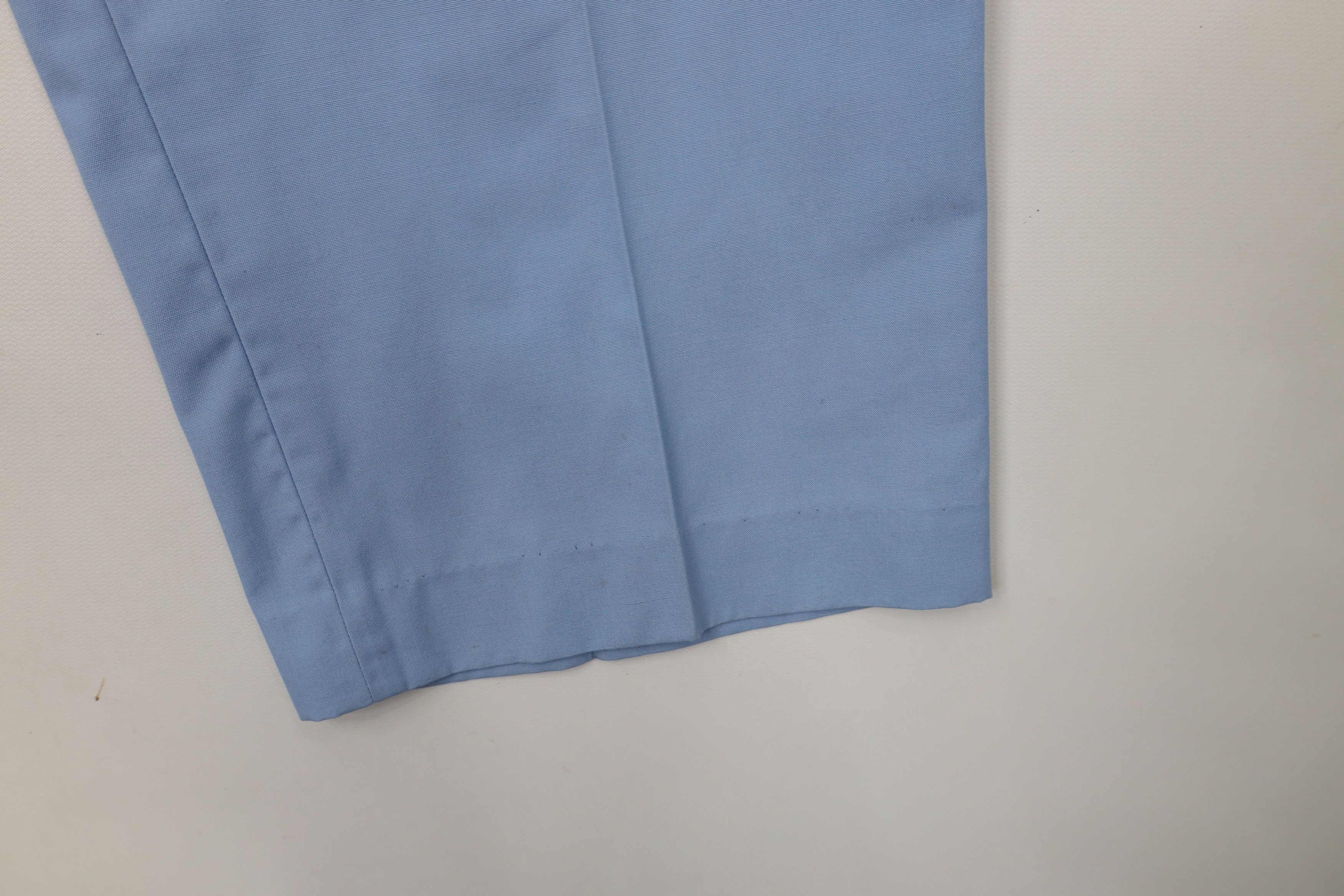 Vintage Vintage 70s Streetwear Flared Wide Leg Chino Pants Blue Size US 36 / EU 52 - 5 Thumbnail