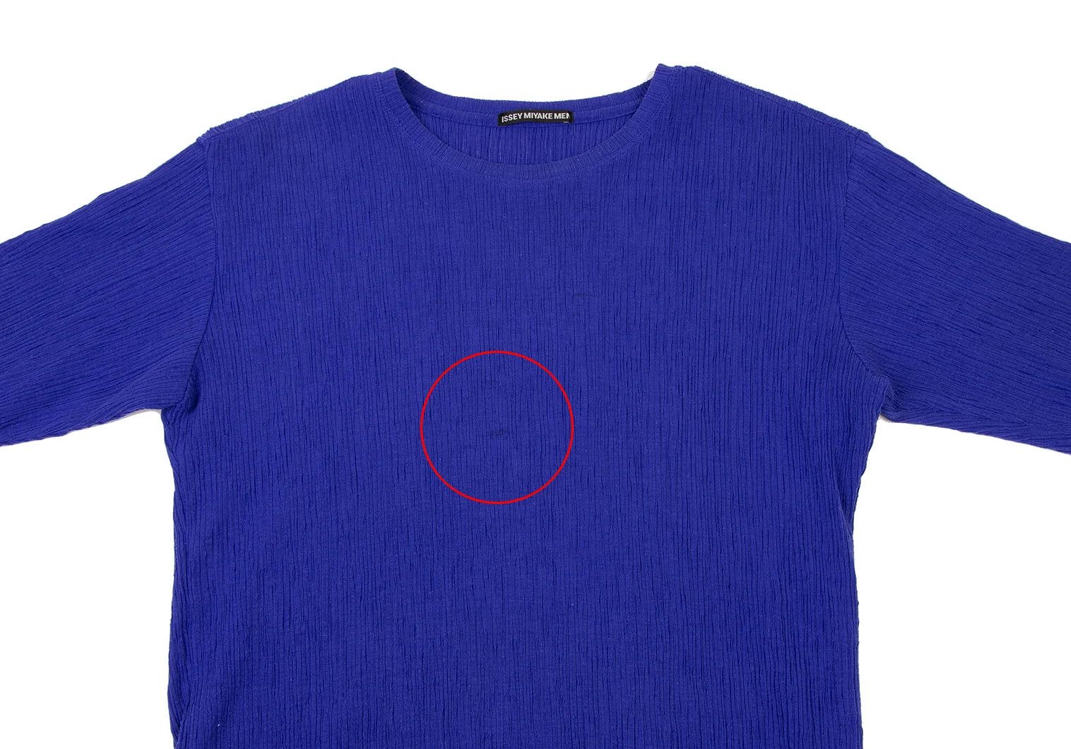 Issey Miyake Poly Cotton Short Sleeve Knit Top in Blue 4 Size US XL / EU 56 / 4 - 2 Thumbnail