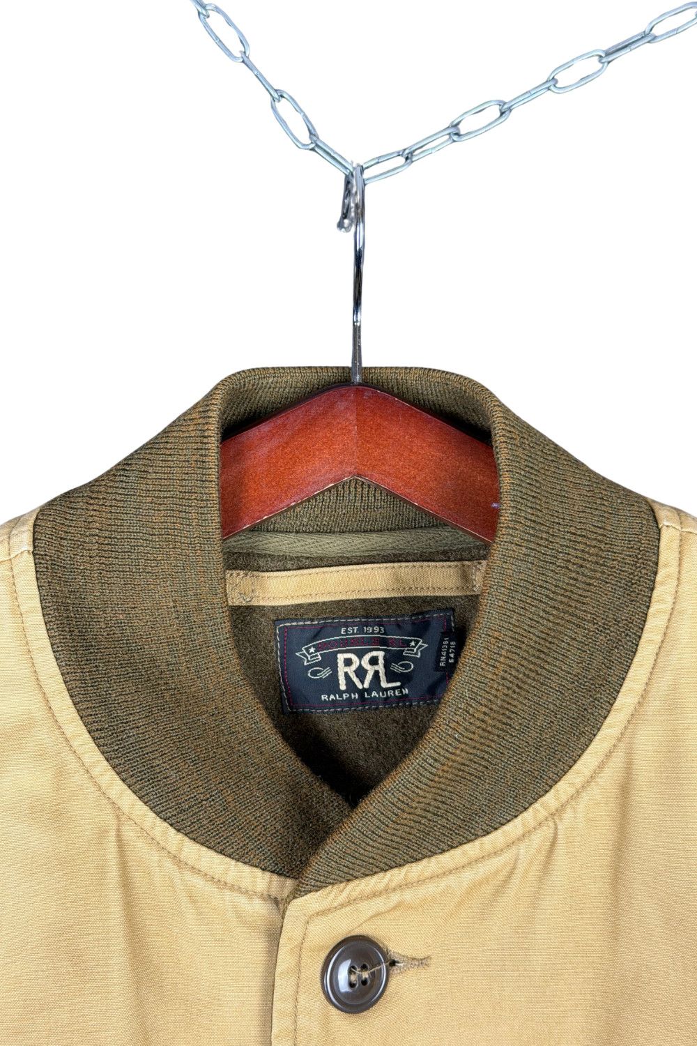 RRL Ralph Lauren RRL Wool Lined Canvas Work Jacket Khaki (00s Era) Size US M / EU 48-50 / 2 - 10 Thumbnail