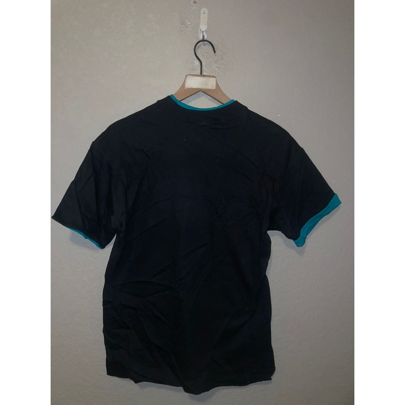 Vintage 90s Signal Sport Black Teal Double Collared Blank Shirt M Size US M / EU 48-50 / 2 - 6 Thumbnail