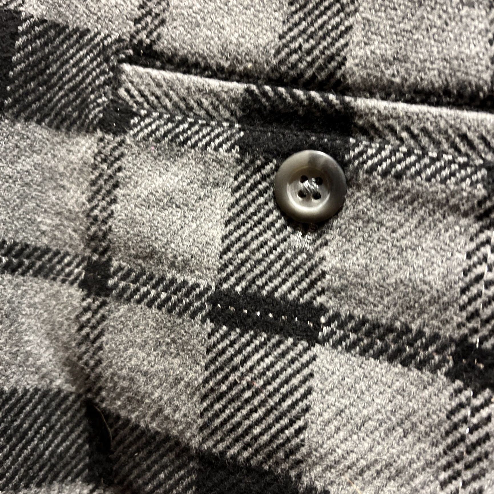 Gap VINTAGE Gap Women's Plaid Skirt 90s Short Mini Cotton Tweed Black Gray Size 0 Size 25" / US 0 / IT 36 - 4 Thumbnail