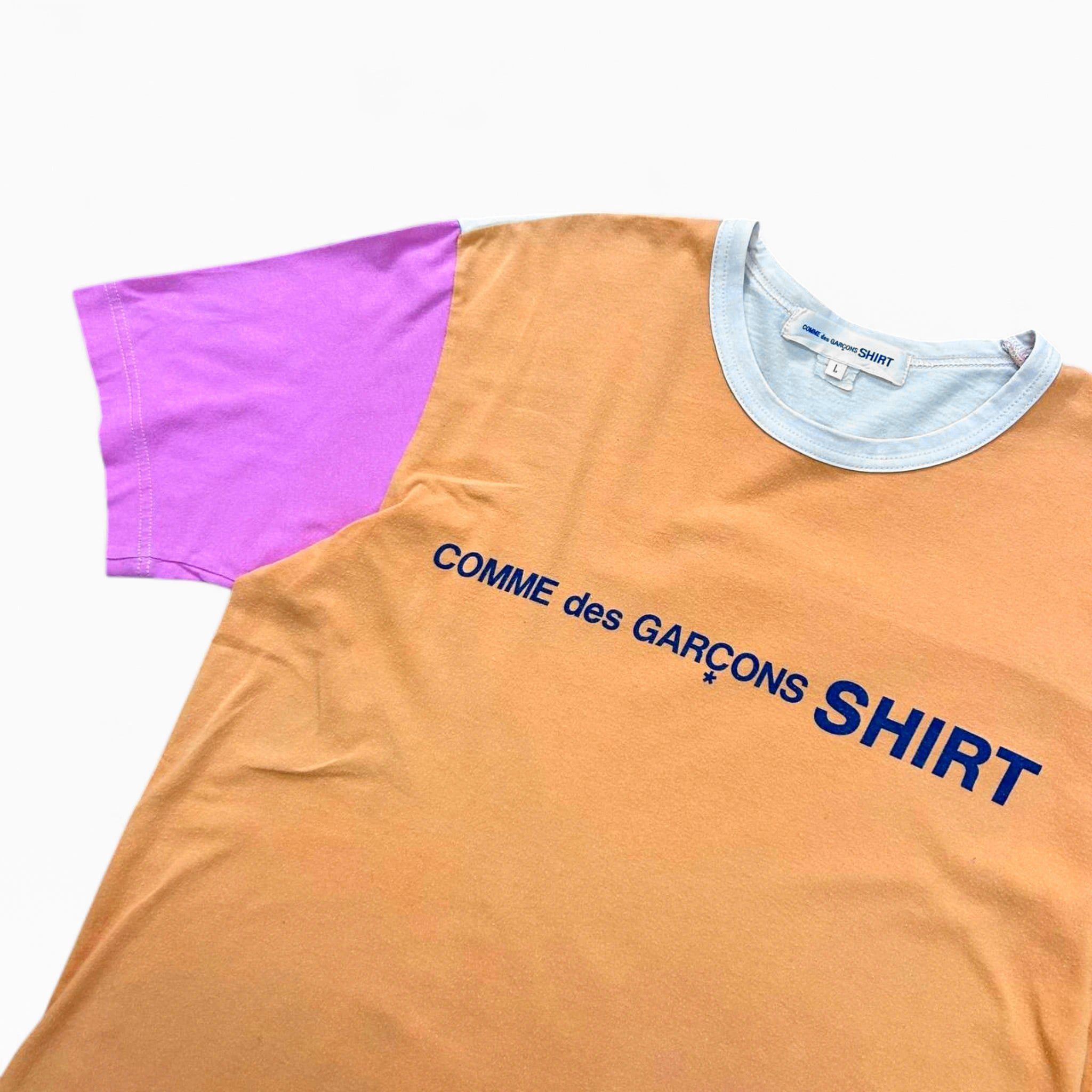 Comme des Garcons Homme Comme Des Garçons SHIRT Colorblock Multicolor Tee Size US L / EU 52-54 / 3 - 2 Thumbnail