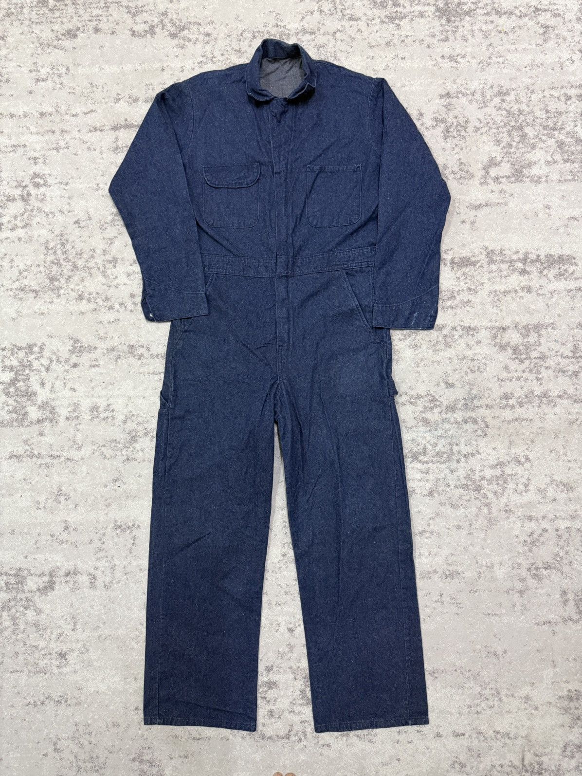 Vintage Unbranded Carpenter Denim Overall Size US 36 / EU 52 - 3 Thumbnail
