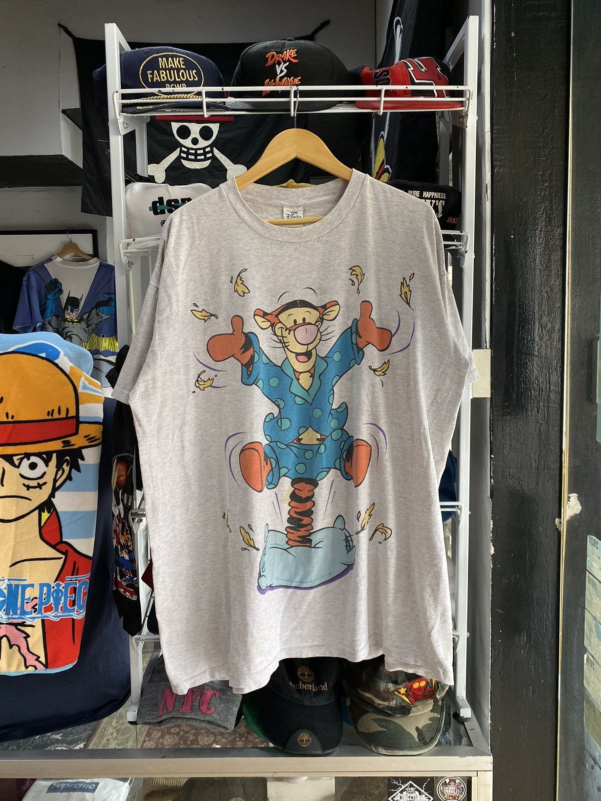 image of Disney Tiggers Shirt in Grey, Men's (Size 2XL)