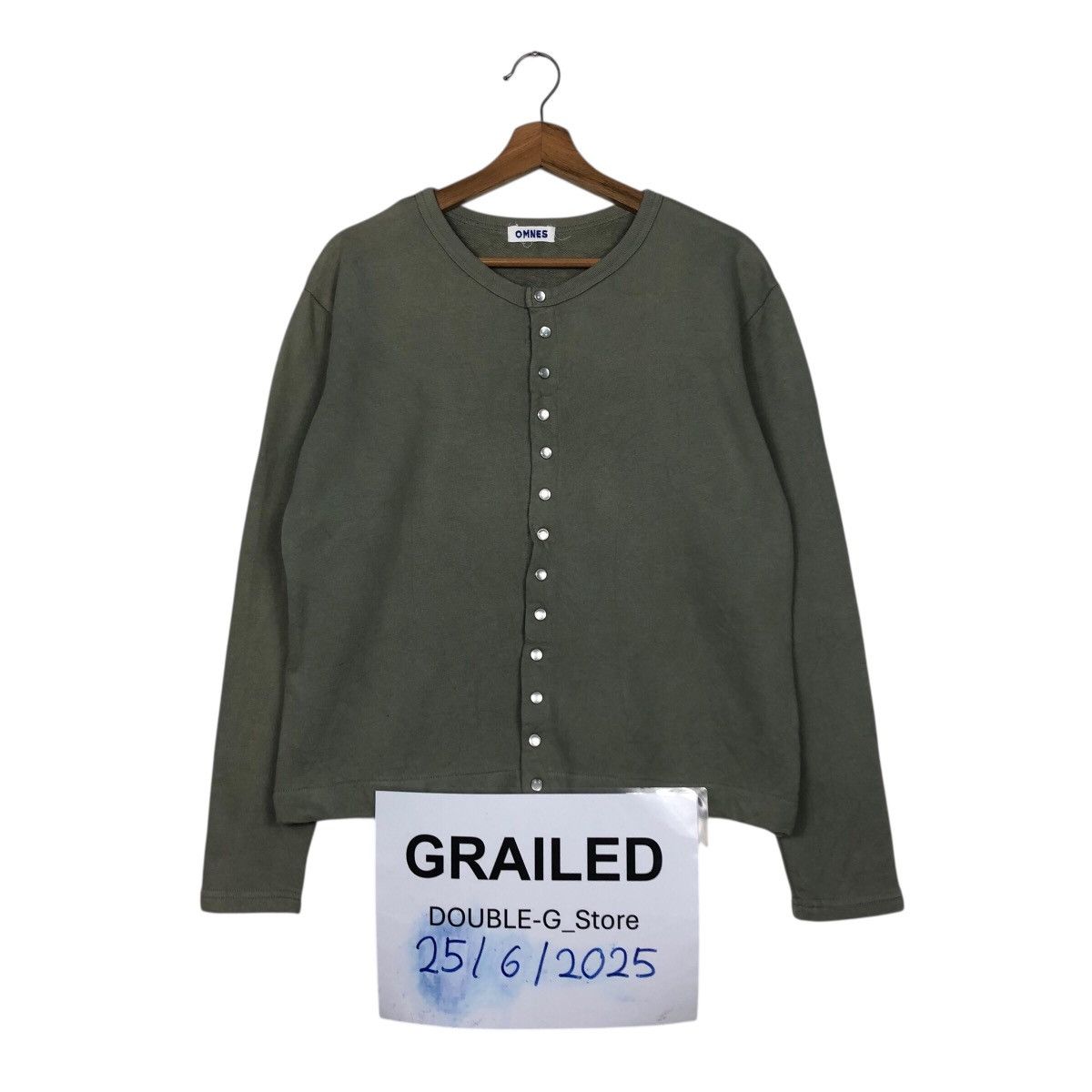 Japanese Brand 📌Rich Green Olive Vintage Cardigan Omnes Issey Miyake Size US M / EU 48-50 / 2 - 1 Thumbnail
