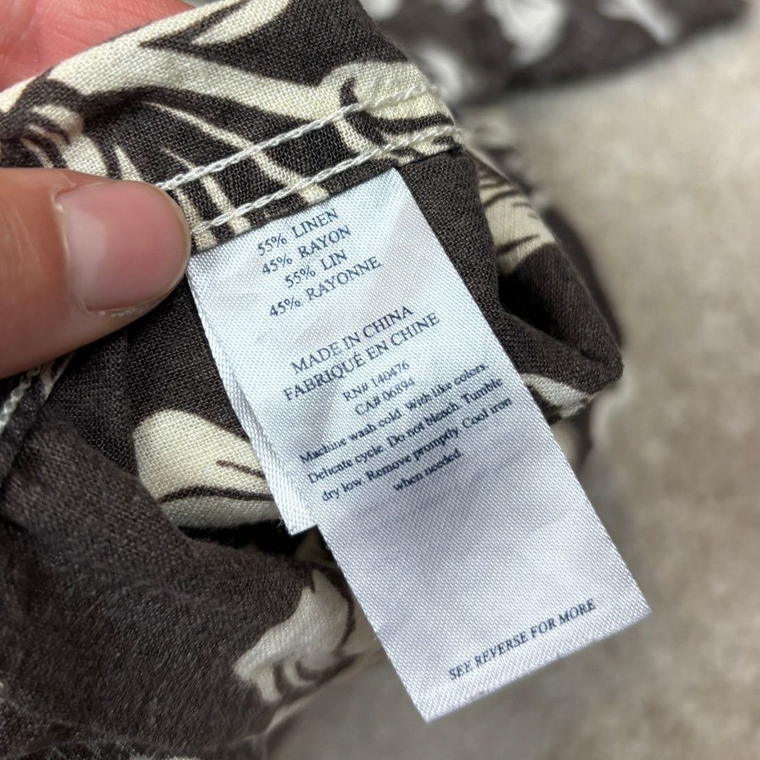 Faherty Faherty Reversible Print Coast Shirt Linen Rayon Button XL Size US XL / EU 56 / 4 - 7 Thumbnail
