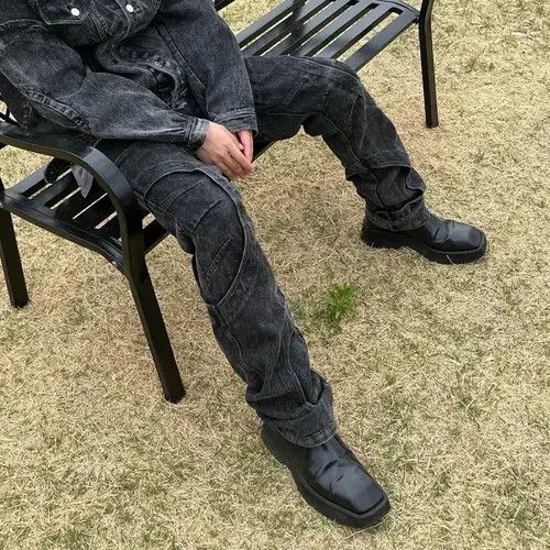 Japanese Brand Misaki x Miki Washed Distressed Jeans Trousers Opium style Size US 33 - 5 Thumbnail