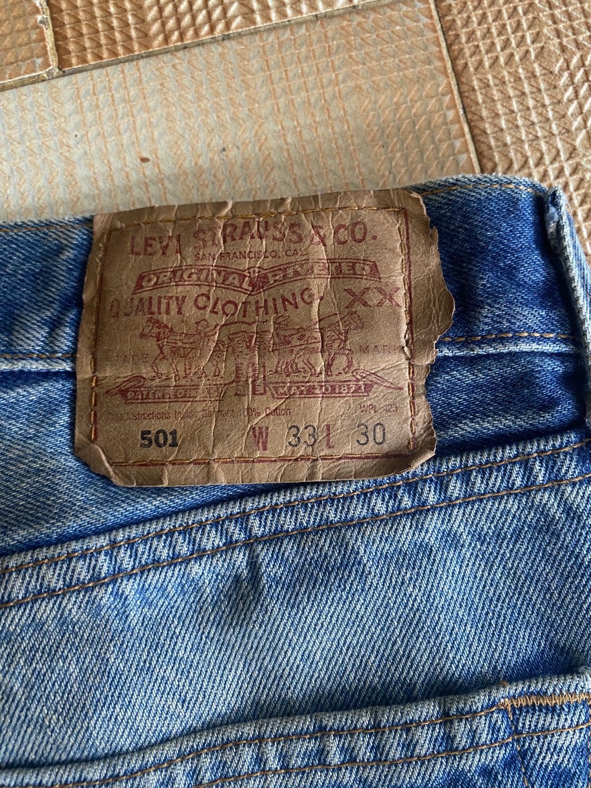 Levi's Vintage Clothing × Vintage Vintage 90’s levis 501 denim Size US 33 - 8 Thumbnail