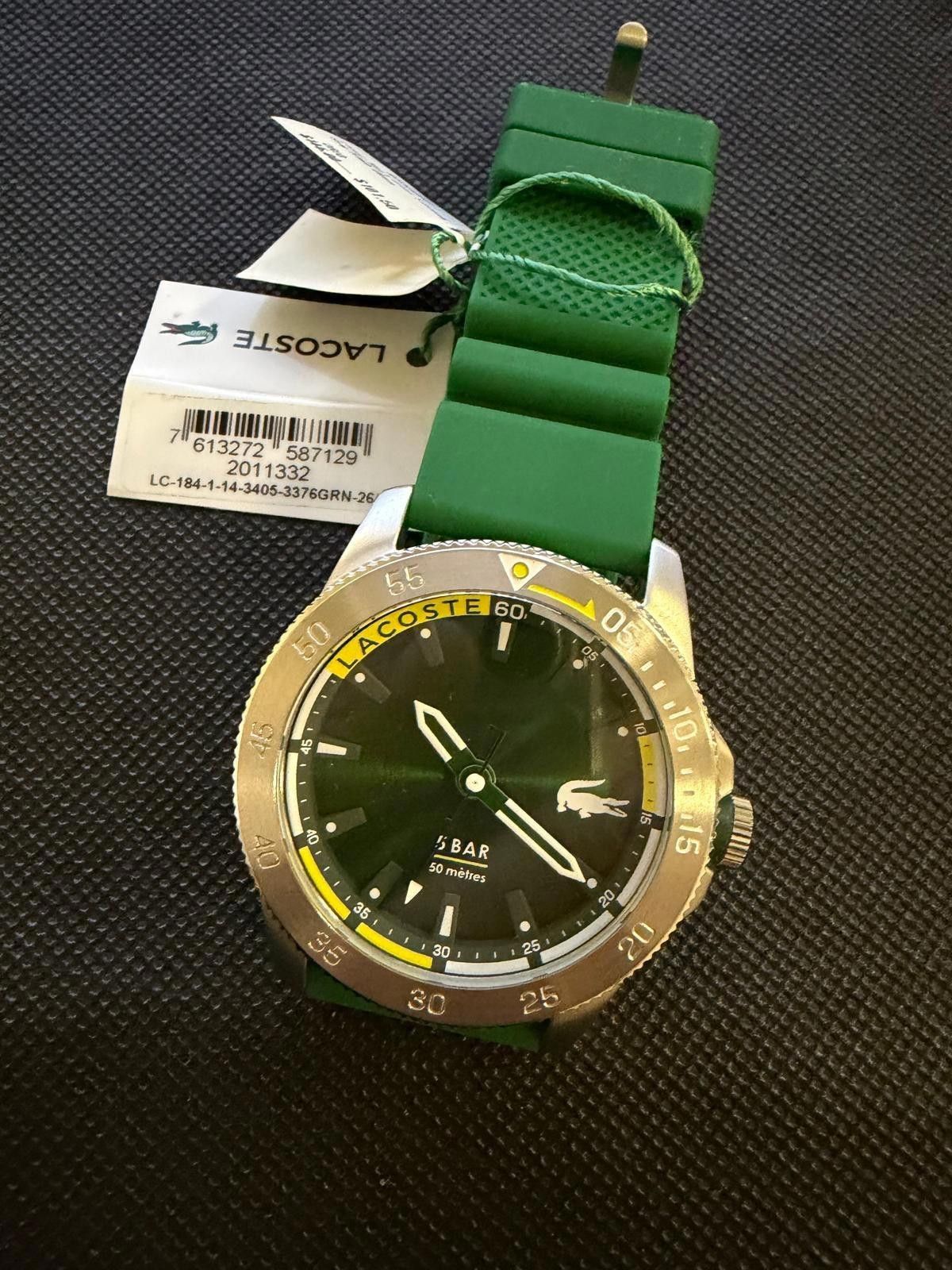 Lacoste Lacoste Men's Green Silicone Strap Watch 46mm Size ONE SIZE - 4 Thumbnail