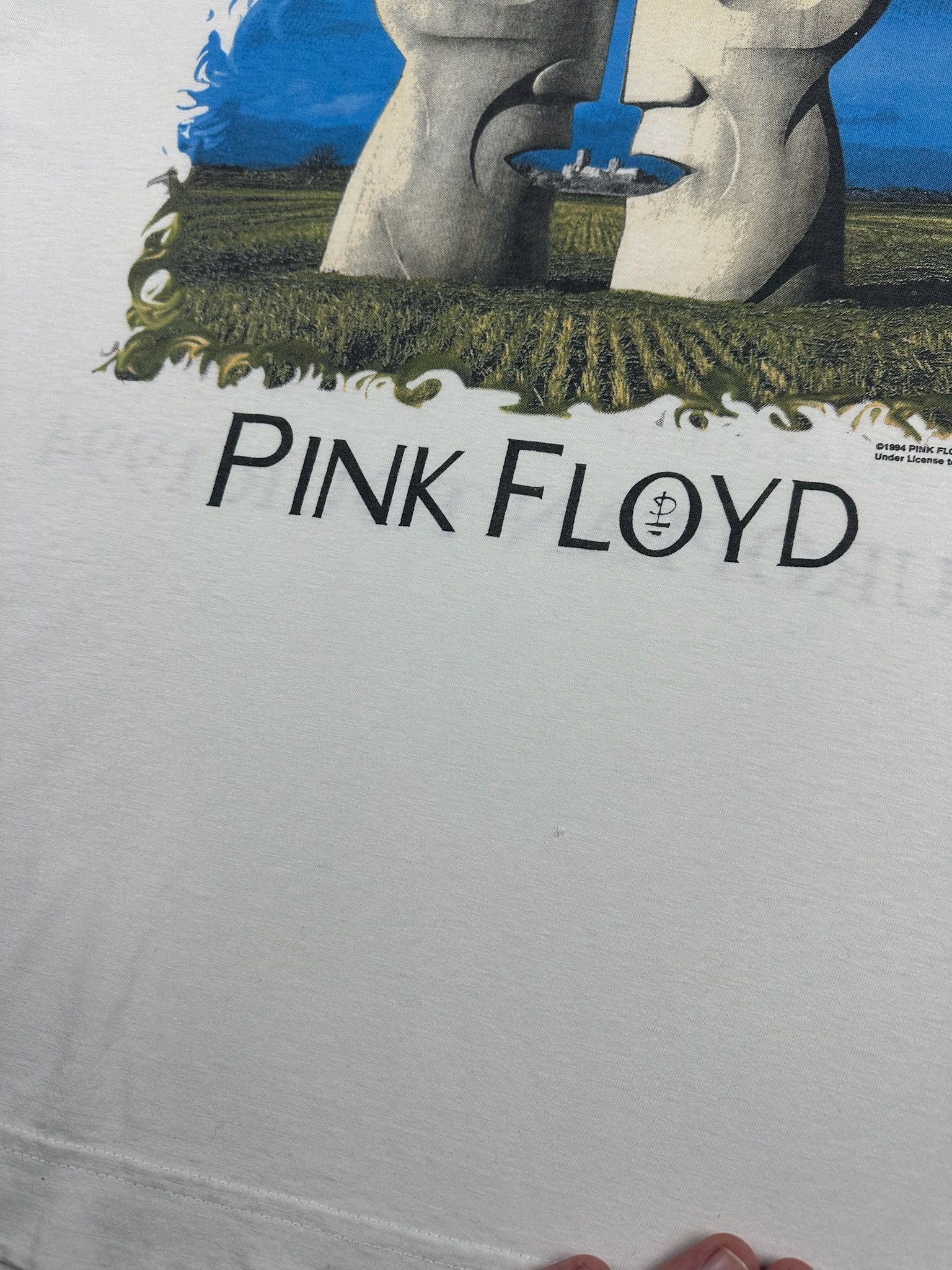 Band Tees Vintage 1994 Pink Floyd Division Bell Tour Distressed Faded Size US XL / EU 56 / 4 - 6 Thumbnail