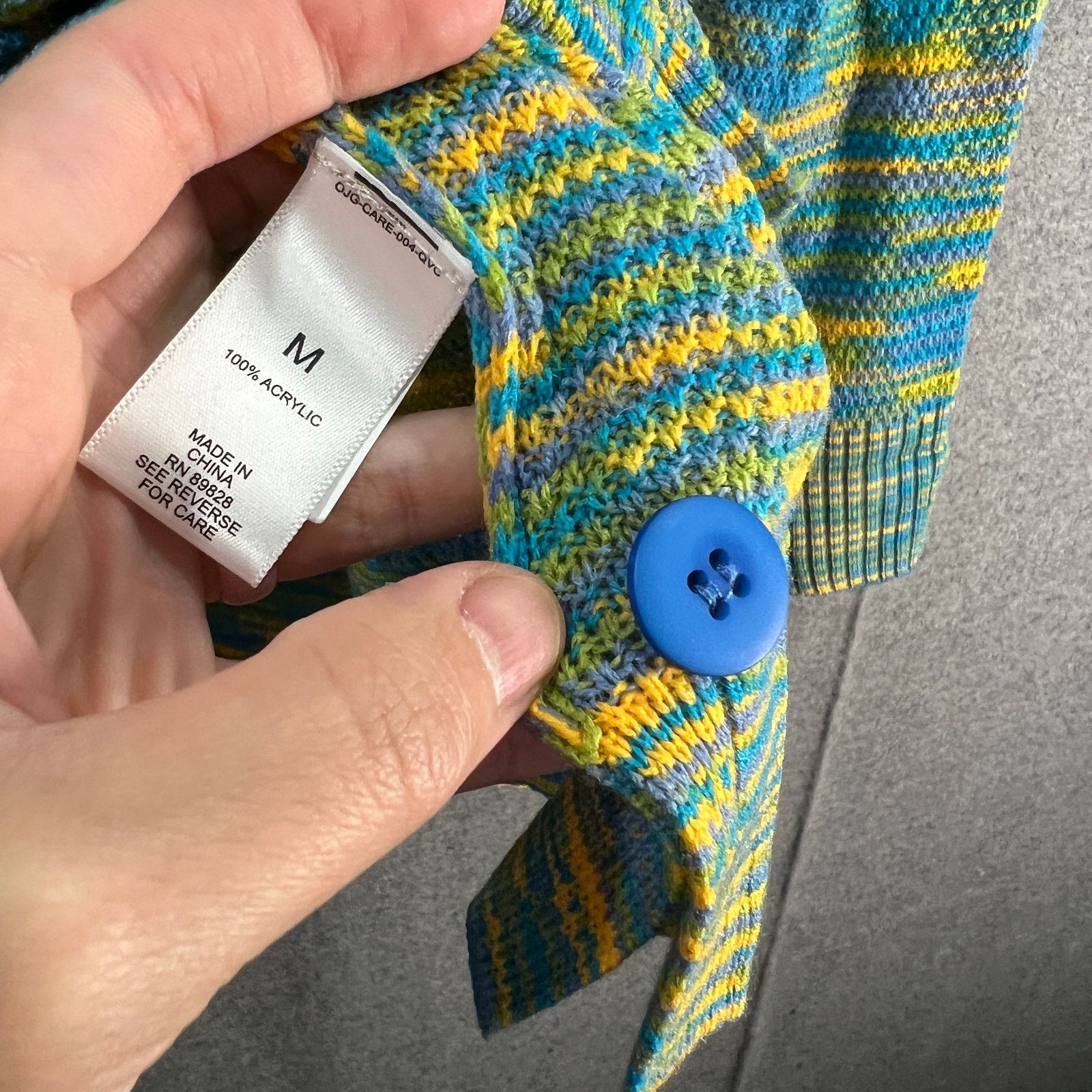 Other LOGO by Lori Goldstein Space Dye Button Front Cardigan Size M / US 6-8 / IT 42-44 - 9 Thumbnail