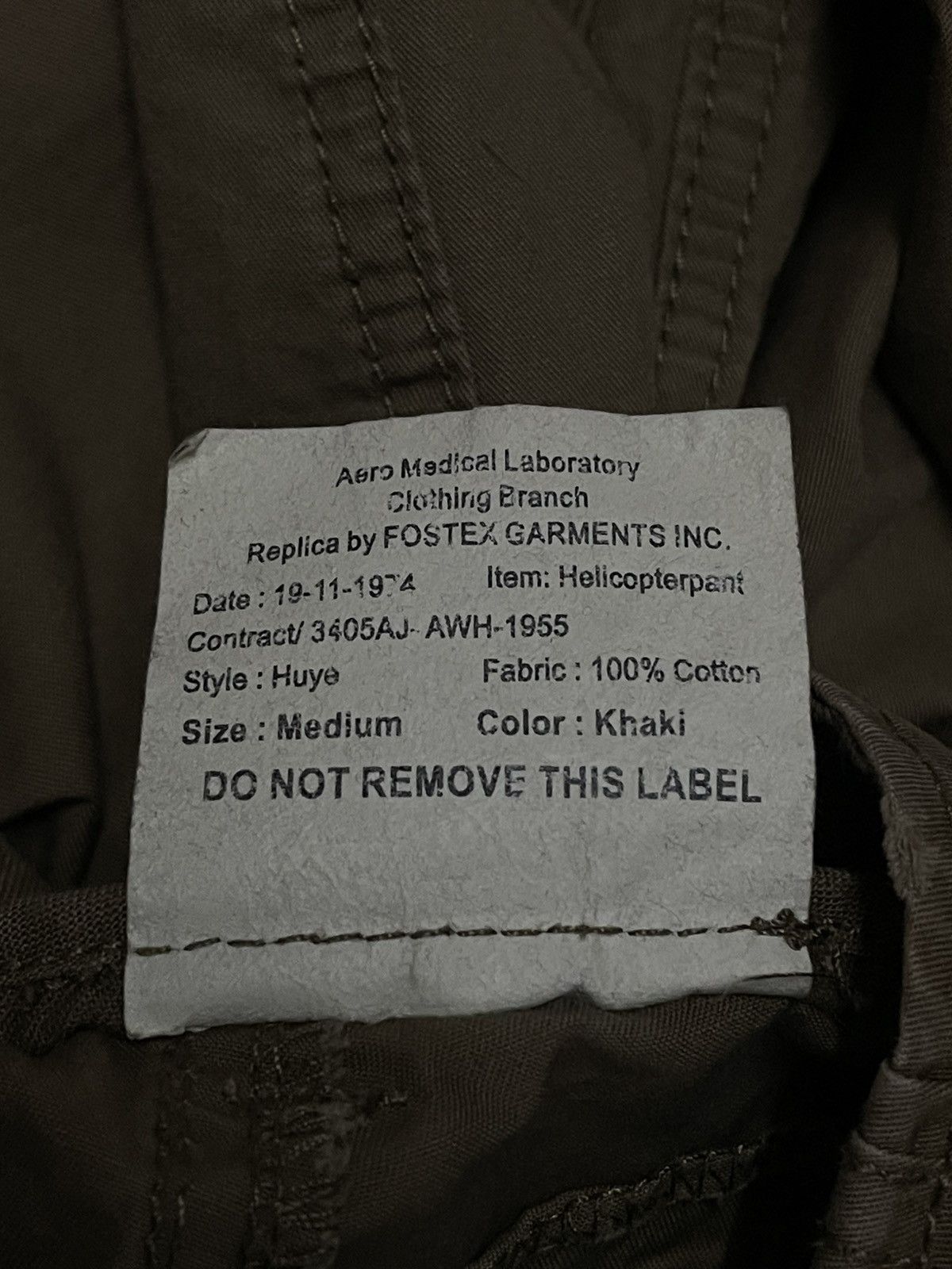 Japanese Brand VINTAGE AERO MEDICAL SAMPLE 70S RARE UTILITY COMBAT CARGO Size US 32 / EU 48 - 19 Thumbnail