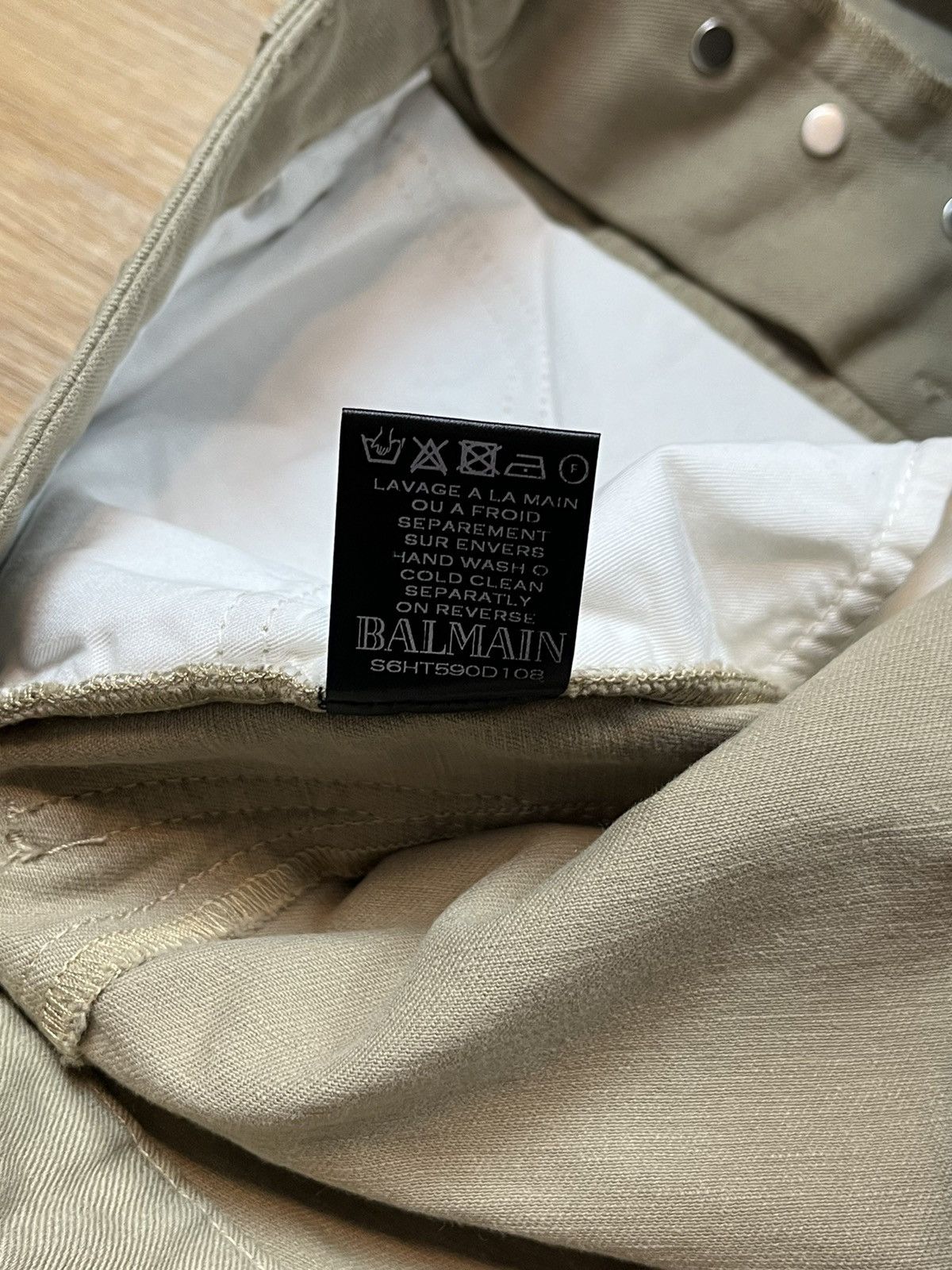 Balmain Cropped balmain drop crotch Pants Size US 31 - 10 Thumbnail