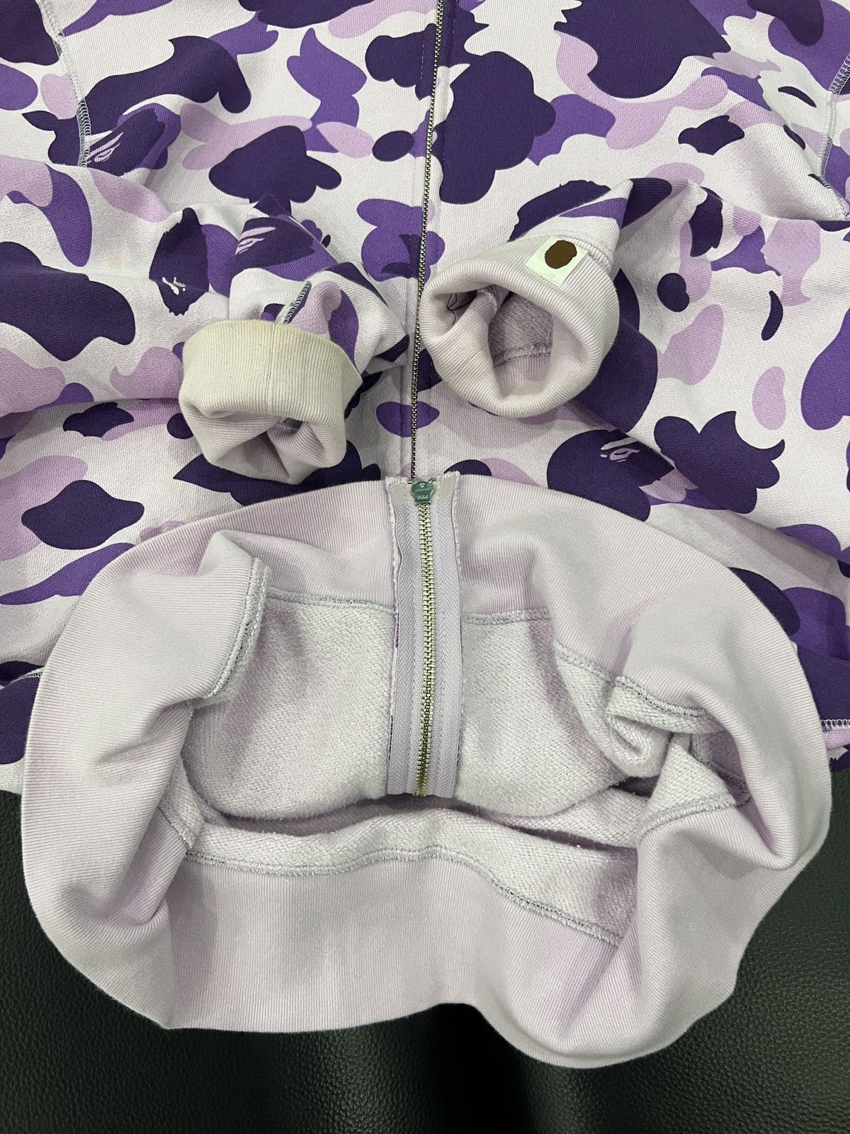 Bape A Bathing Ape Taipei Exclusive Purple Camo Shark Zip Hoodie Size US XL / EU 56 / 4 - 15 Thumbnail