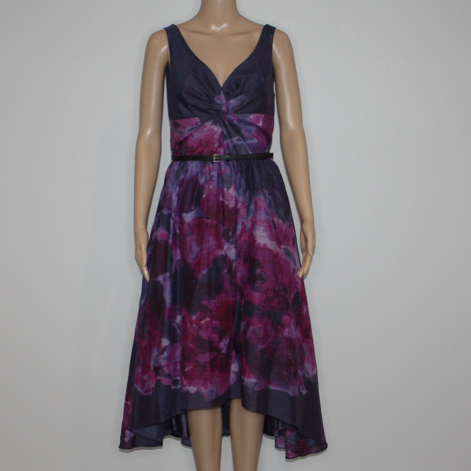 Lela Rose Lela Rose by Neiman Marcus Watercolor High-Low Dress Size M / US 6-8 / IT 42-44 - 3 Thumbnail