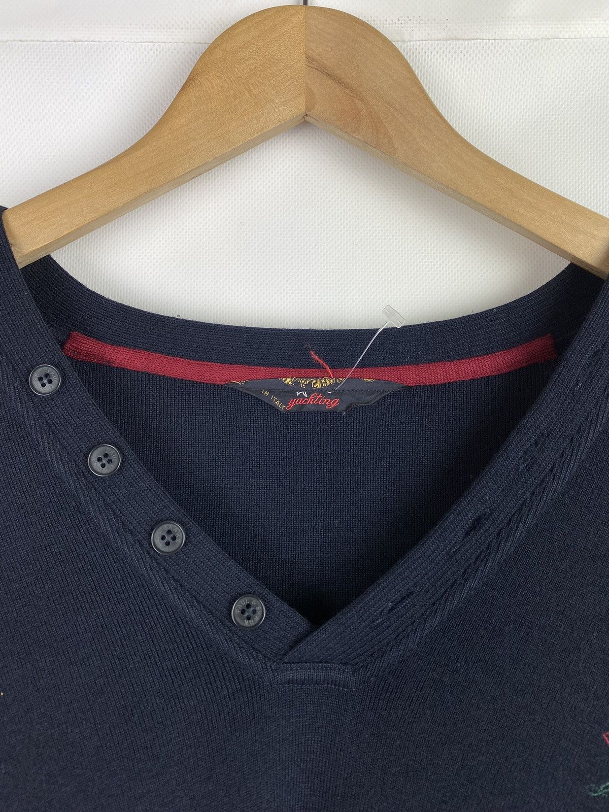 Paul & Shark Paul Shark vintage wool v-neck sweater pullover size 3XL Size US XXL / EU 58 / 5 - 9 Thumbnail