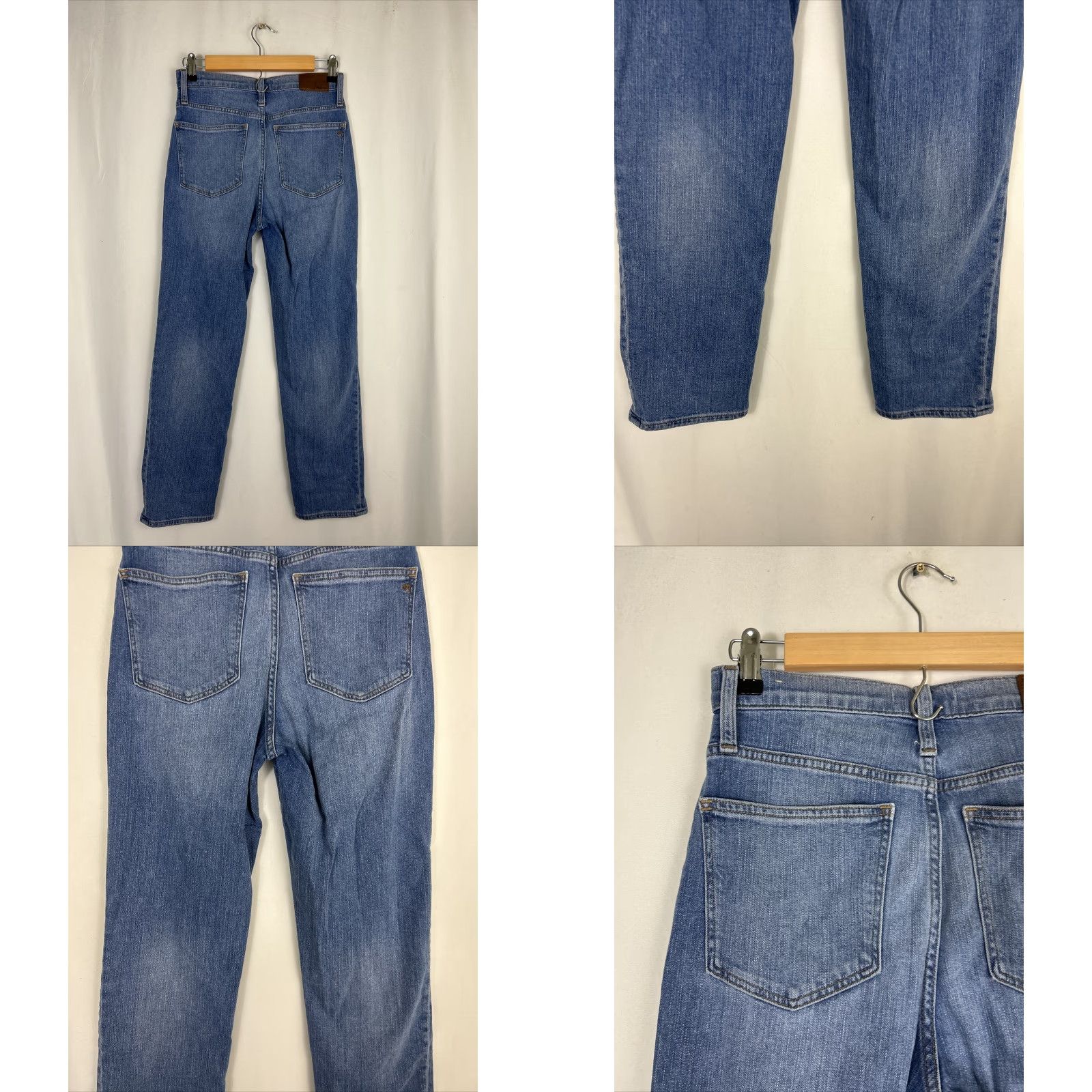 Madewell Madewell Jeans Classic Straight Cotton Stretch 27 27x25.5 Blue Corson Wash Womens Denim Regular High Rise Zip Button Logo Size 27" / US 4 / IT 40 - 8 Thumbnail