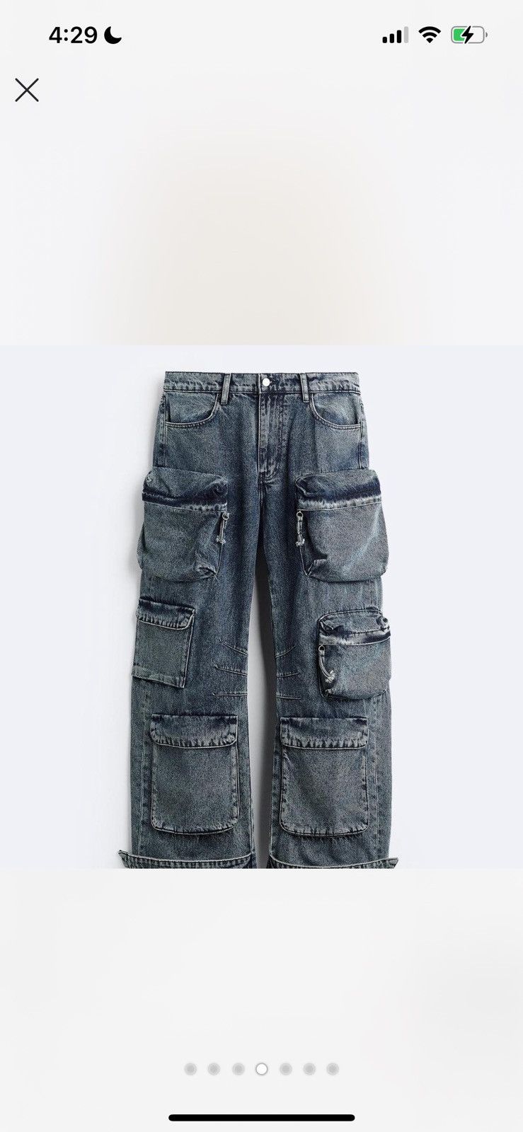 Zara ZARA cargo bundle Size US 31 - 5 Thumbnail