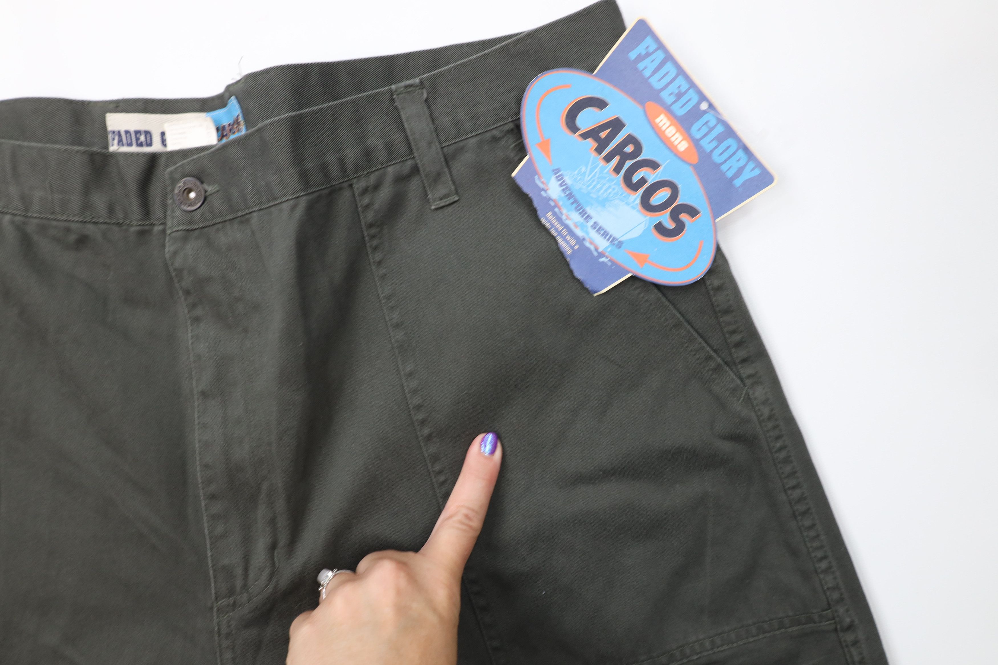 Vintage Deadstock Vintage 90s Y2K Streetwear Wide Leg Cargo Pants Size US 42 / EU 58 - 5 Thumbnail