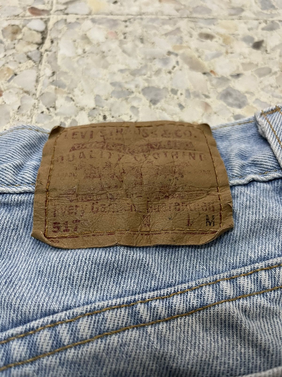 Levi's Vintage 90s Levi’s 517 boot cut light blue wash Size US 27 - 7 Thumbnail