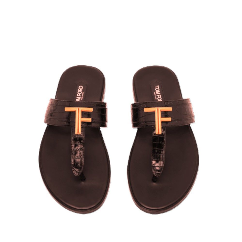 Tom Ford o1loc1c0326 J1382 Size: 6 TF / Printed Croc Brighton Sandals Size US 6 / EU 39 - 1 Preview