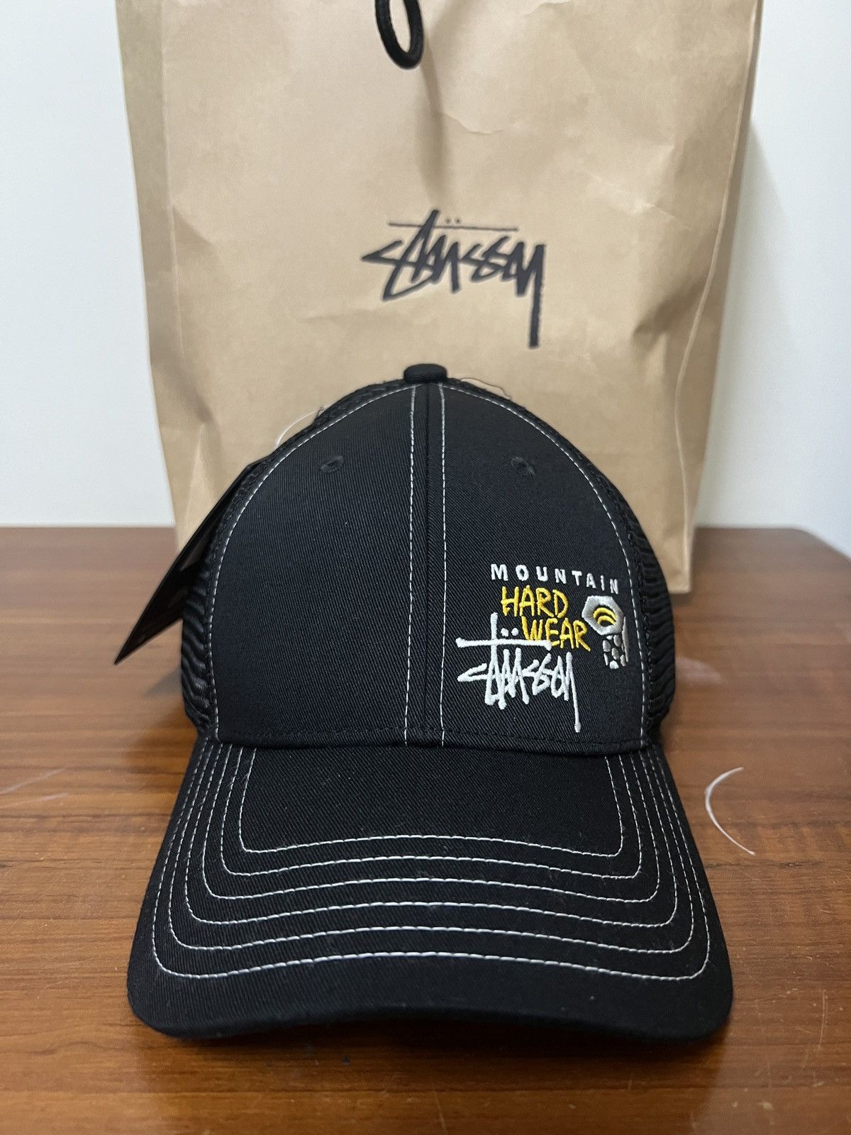 Stussy STÜSSY & MOUNTAIN HARDWEAR TRUCKER | Grailed