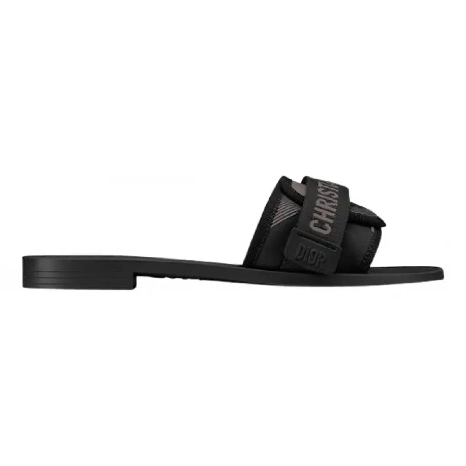 Dio(r)evolution Dway Rubber Logo Slide Mule Flat Sandal 42