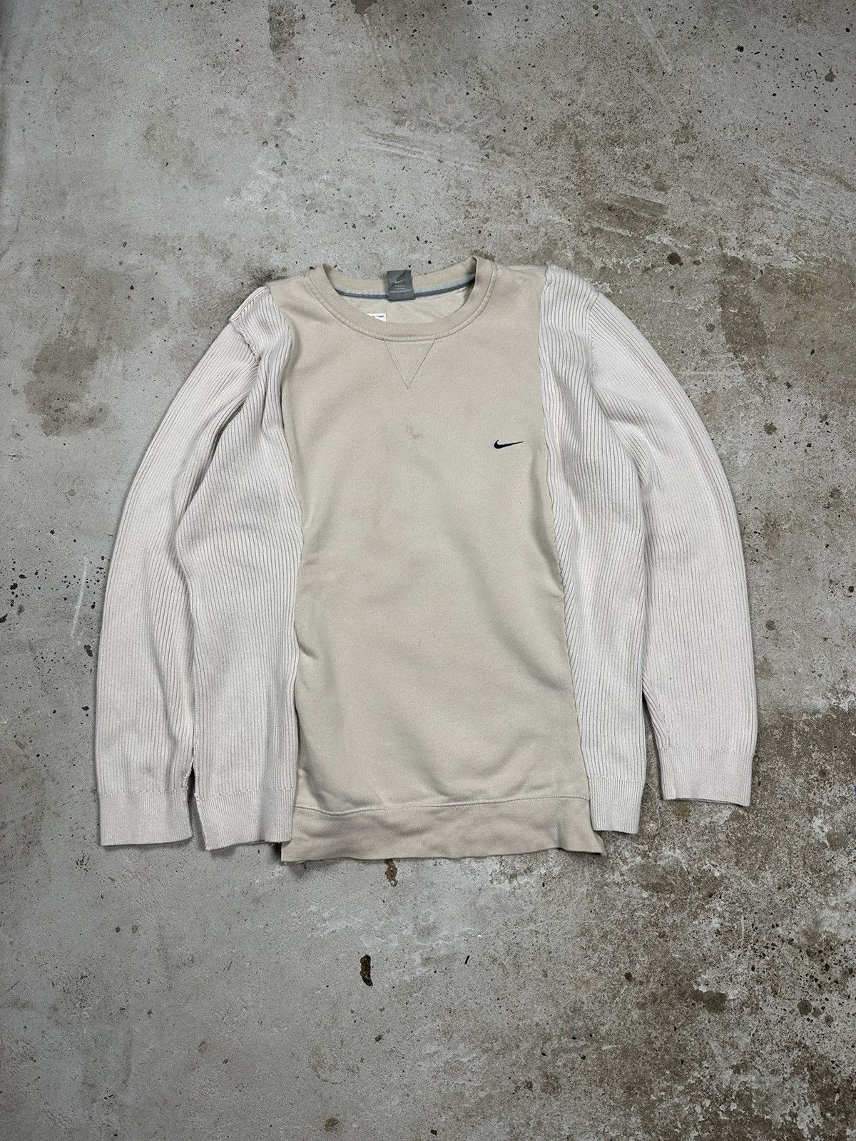 Nike ‼️ Vintage y2k Nike Reworked Crewneck Sweater Swoosh 1 of 1 Size US L / EU 52-54 / 3 - 1 Thumbnail