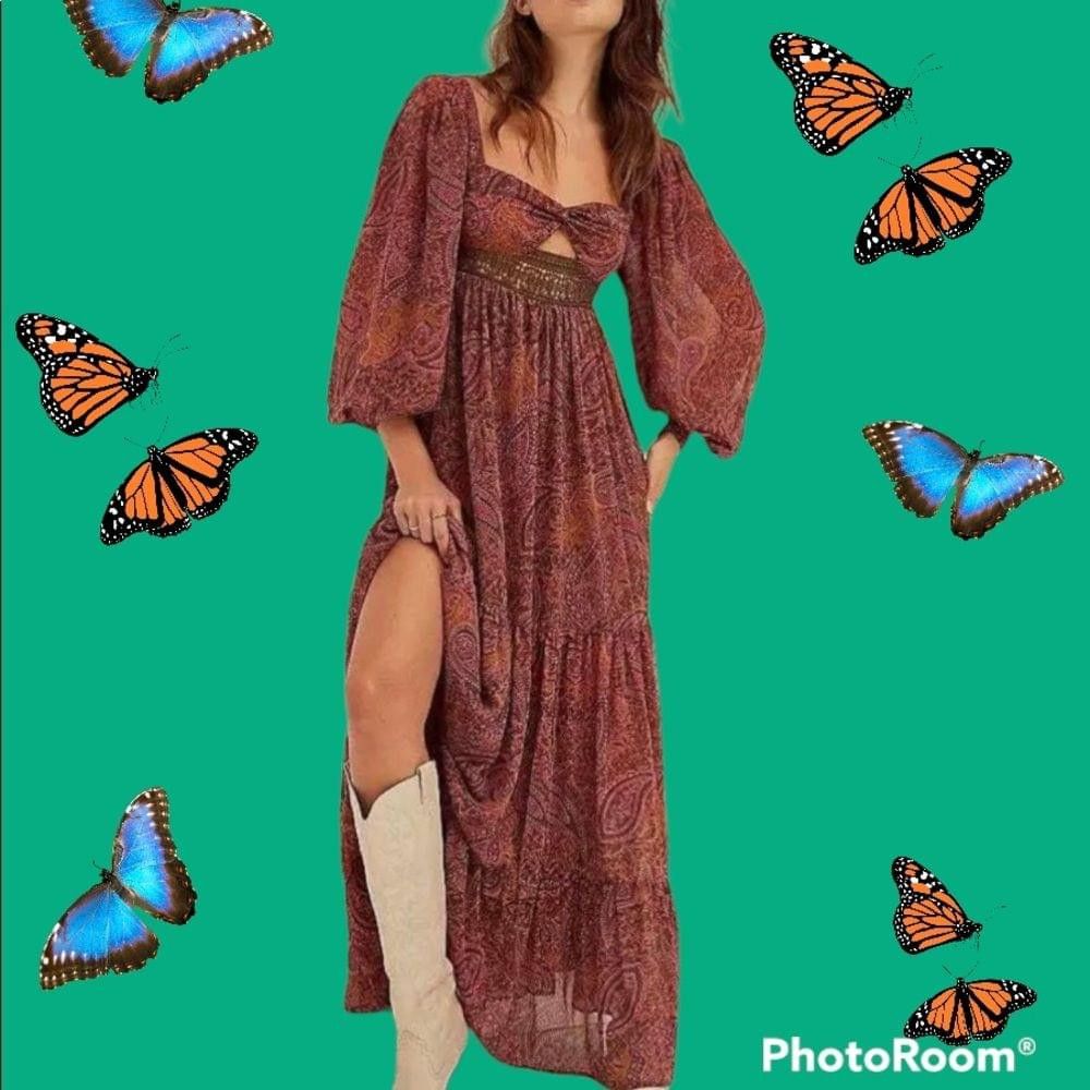 Free People New Free People Folklore Maxi Dress Size XS $288 | Grailed