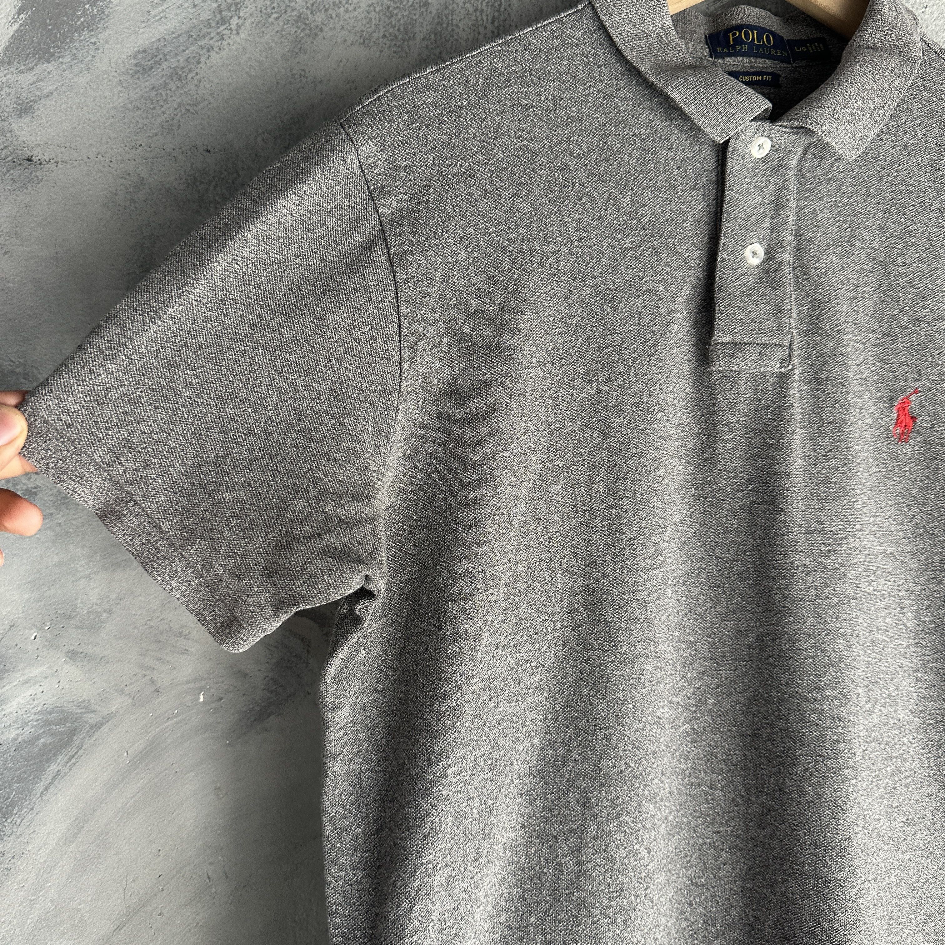 Polo Ralph Lauren Polo Ralph Lauren Polo Shirt Mens Custom Fit Pony Logo Size US L / EU 52-54 / 3 - 3 Thumbnail