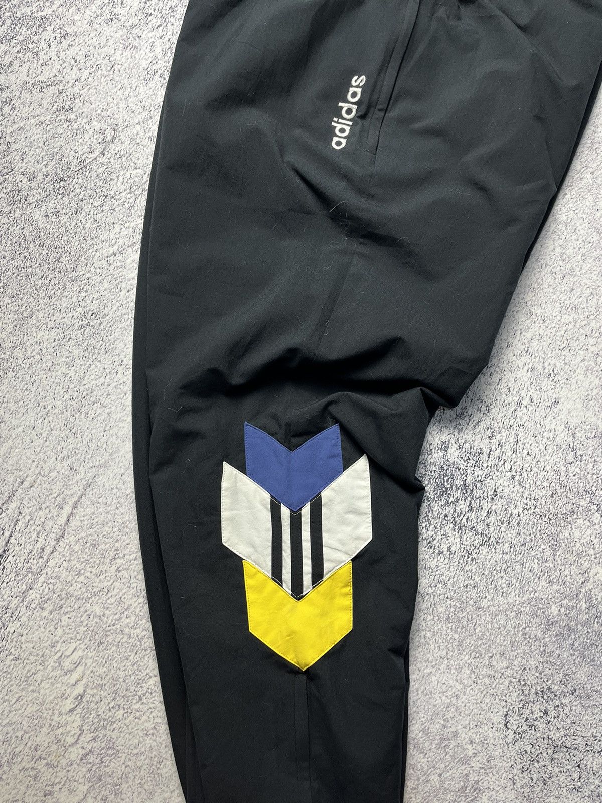 Adidas Vintage Adidas Track Pants Grape Black Nylon White Logo 90s Size US 34 / EU 50 - 18 Thumbnail